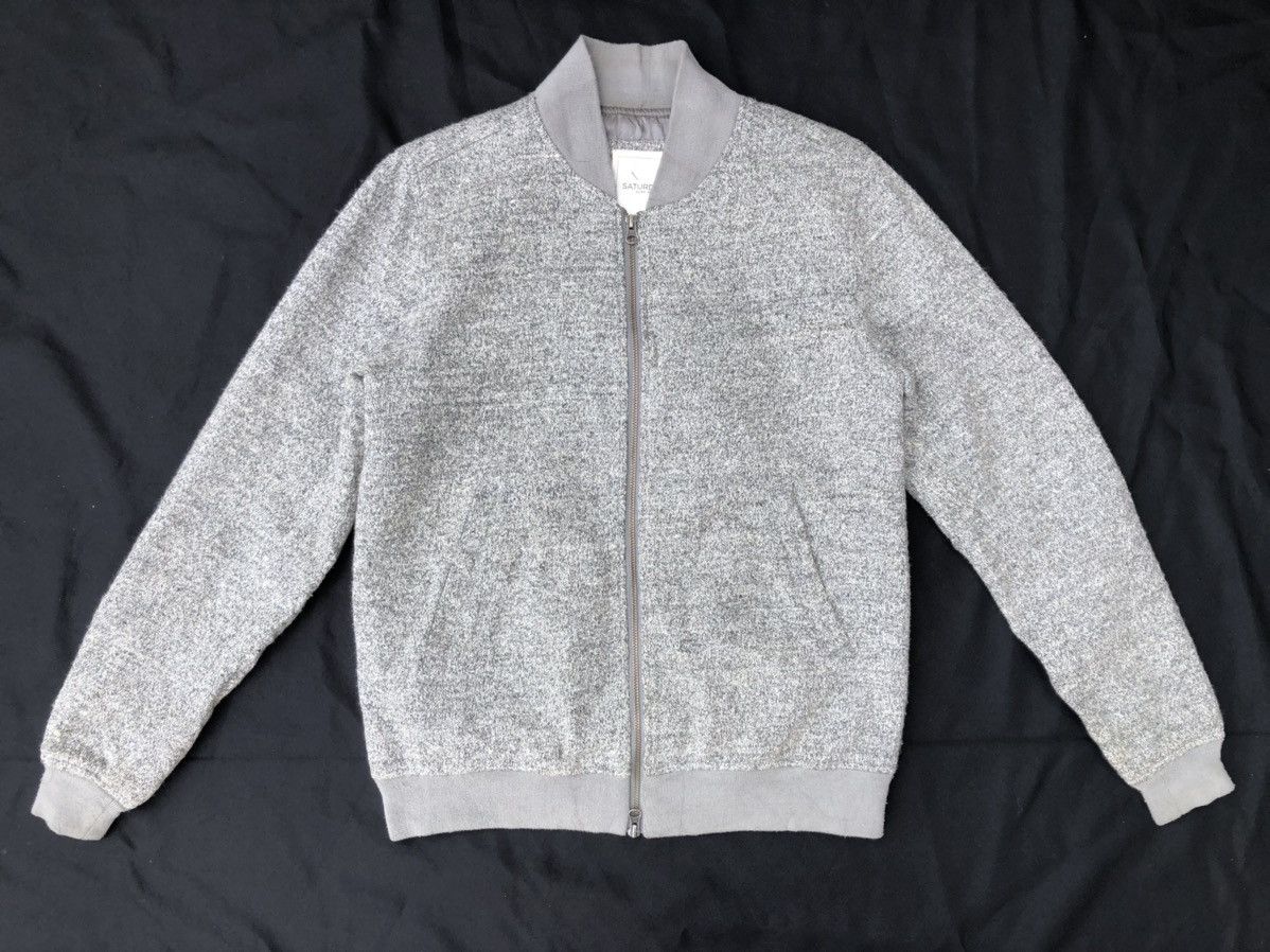 Saturdays NYC Saturdays Surf Nyc Grey Bomber Varsity Jacket Size US S / EU 44-46 / 1 - 1 Thumbnail