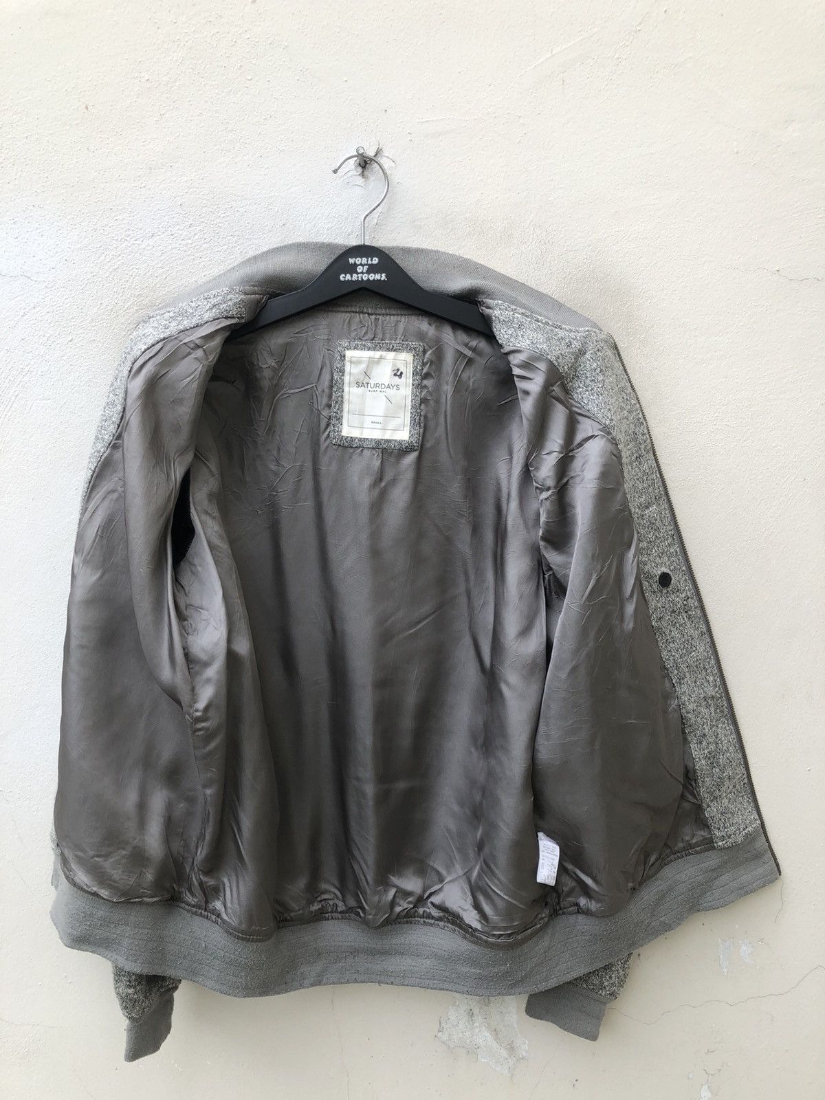 Saturdays NYC Saturdays Surf Nyc Grey Bomber Varsity Jacket Size US S / EU 44-46 / 1 - 13 Thumbnail