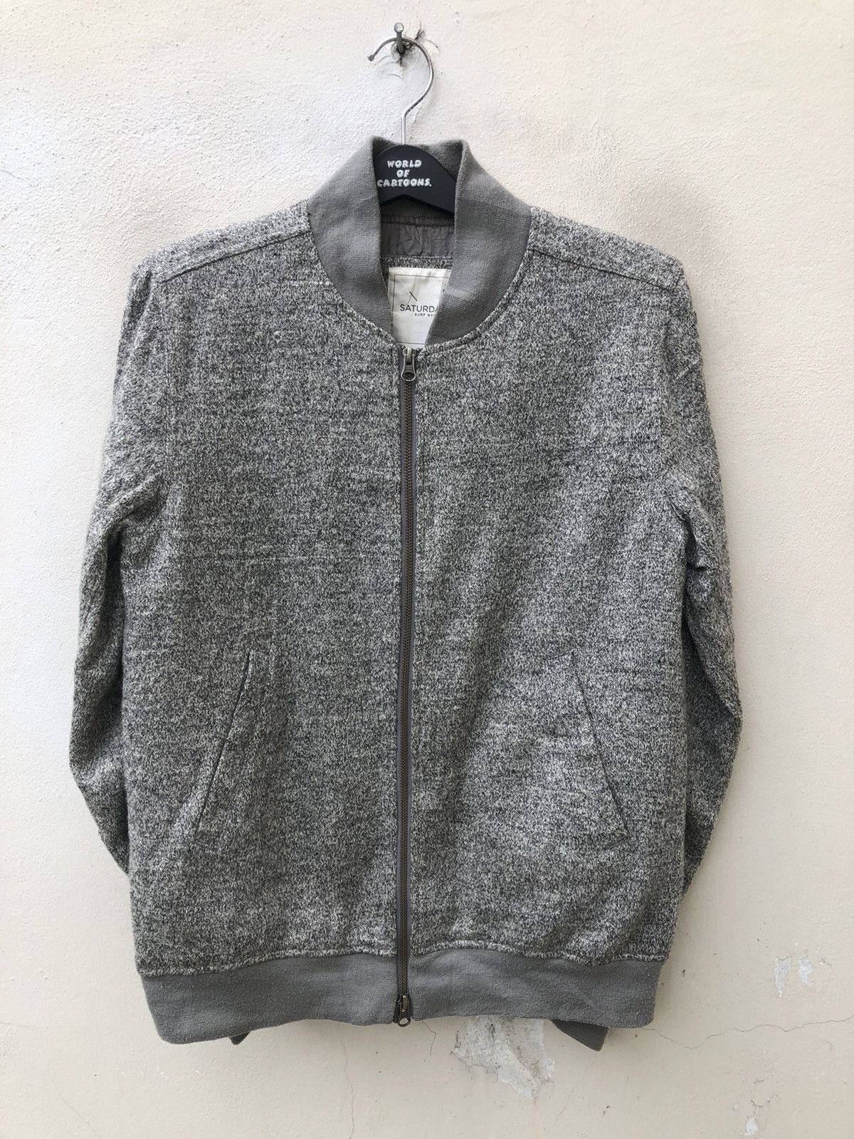 Saturdays NYC Saturdays Surf Nyc Grey Bomber Varsity Jacket Size US S / EU 44-46 / 1 - 7 Thumbnail