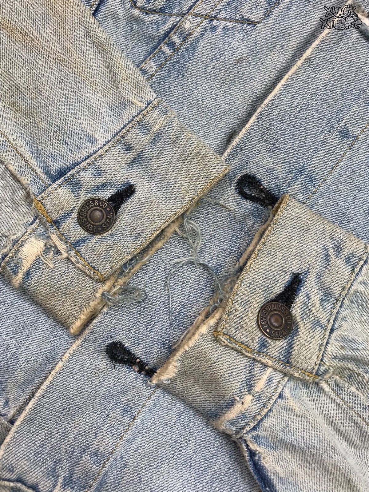Levi's VINTAGE LEVIS’S BIG E 71557 0214 DENIM JACKET 38 JAPAN Size US M / EU 48-50 / 2 - 9 Thumbnail
