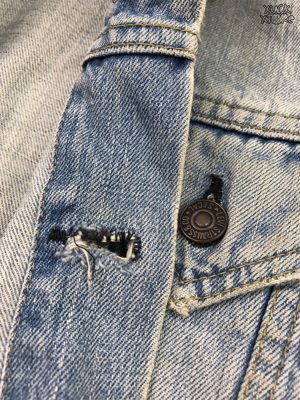 Levi's VINTAGE LEVIS’S BIG E 71557 0214 DENIM JACKET 38 JAPAN Size US M / EU 48-50 / 2 - 16 Thumbnail