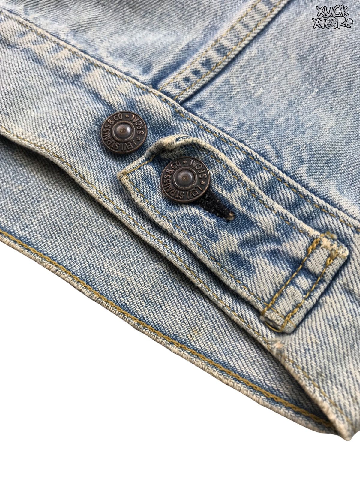 Levi's VINTAGE LEVIS’S BIG E 71557 0214 DENIM JACKET 38 JAPAN Size US M / EU 48-50 / 2 - 8 Thumbnail