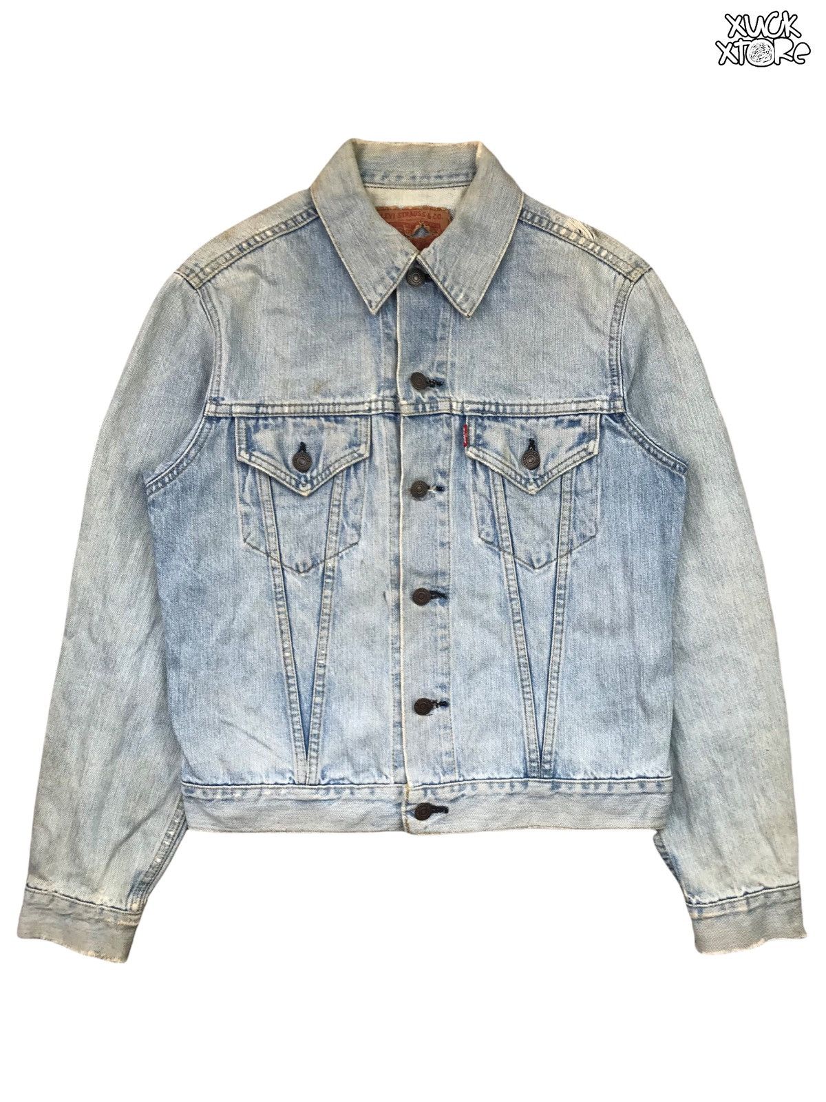 Levi's VINTAGE LEVIS’S BIG E 71557 0214 DENIM JACKET 38 JAPAN Size US M / EU 48-50 / 2 - 1 Thumbnail