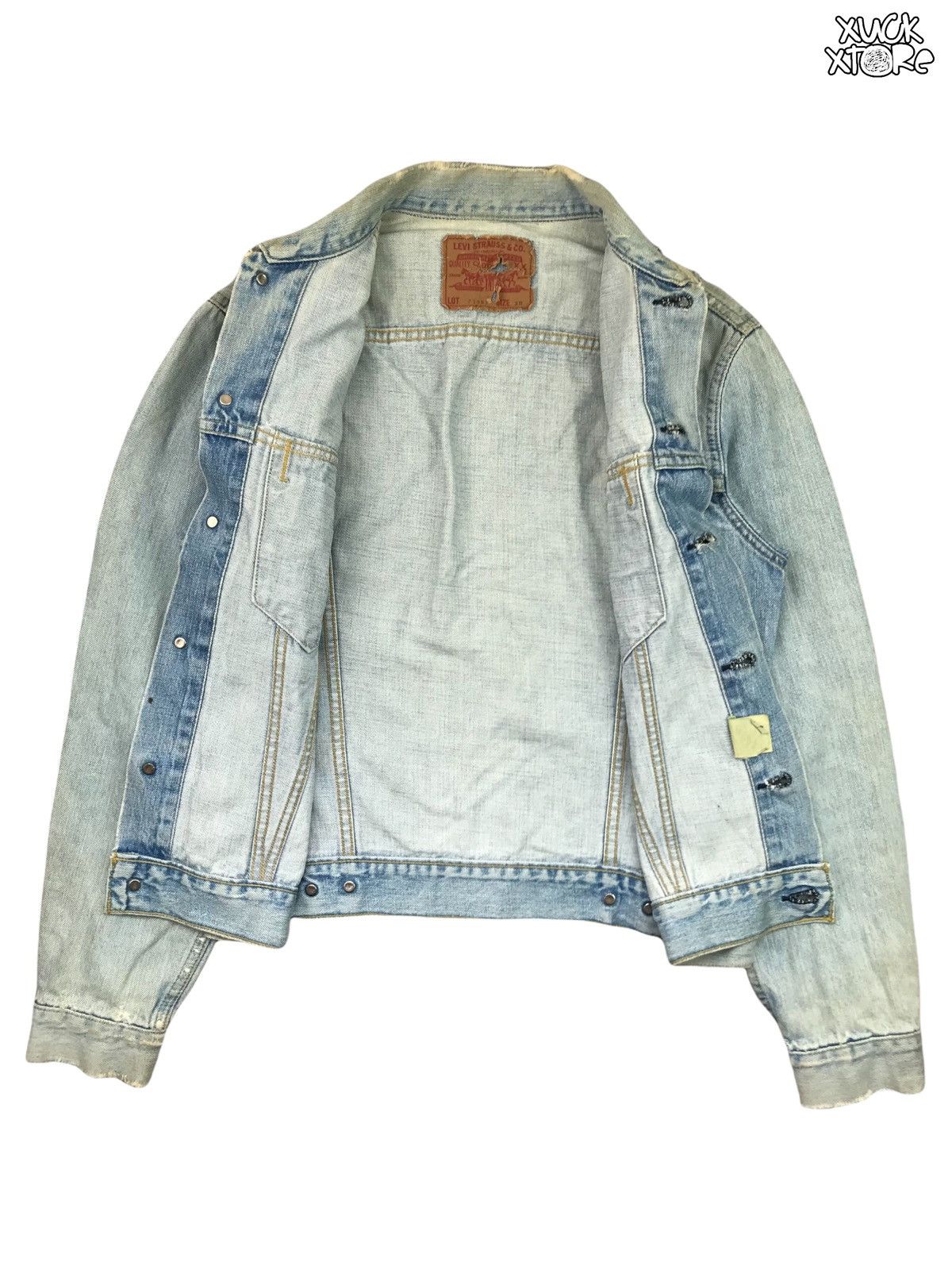 Levi's VINTAGE LEVIS’S BIG E 71557 0214 DENIM JACKET 38 JAPAN Size US M / EU 48-50 / 2 - 3 Thumbnail