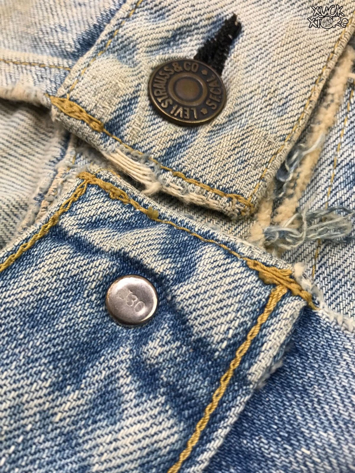 Levi's VINTAGE LEVIS’S BIG E 71557 0214 DENIM JACKET 38 JAPAN Size US M / EU 48-50 / 2 - 17 Thumbnail