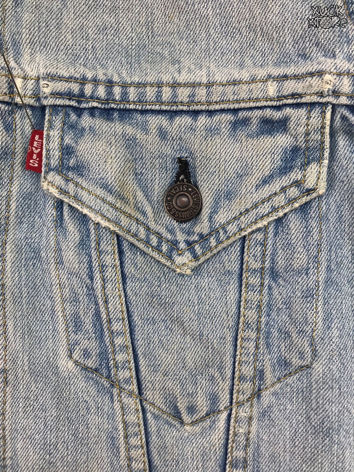 Levi's VINTAGE LEVIS’S BIG E 71557 0214 DENIM JACKET 38 JAPAN Size US M / EU 48-50 / 2 - 13 Thumbnail