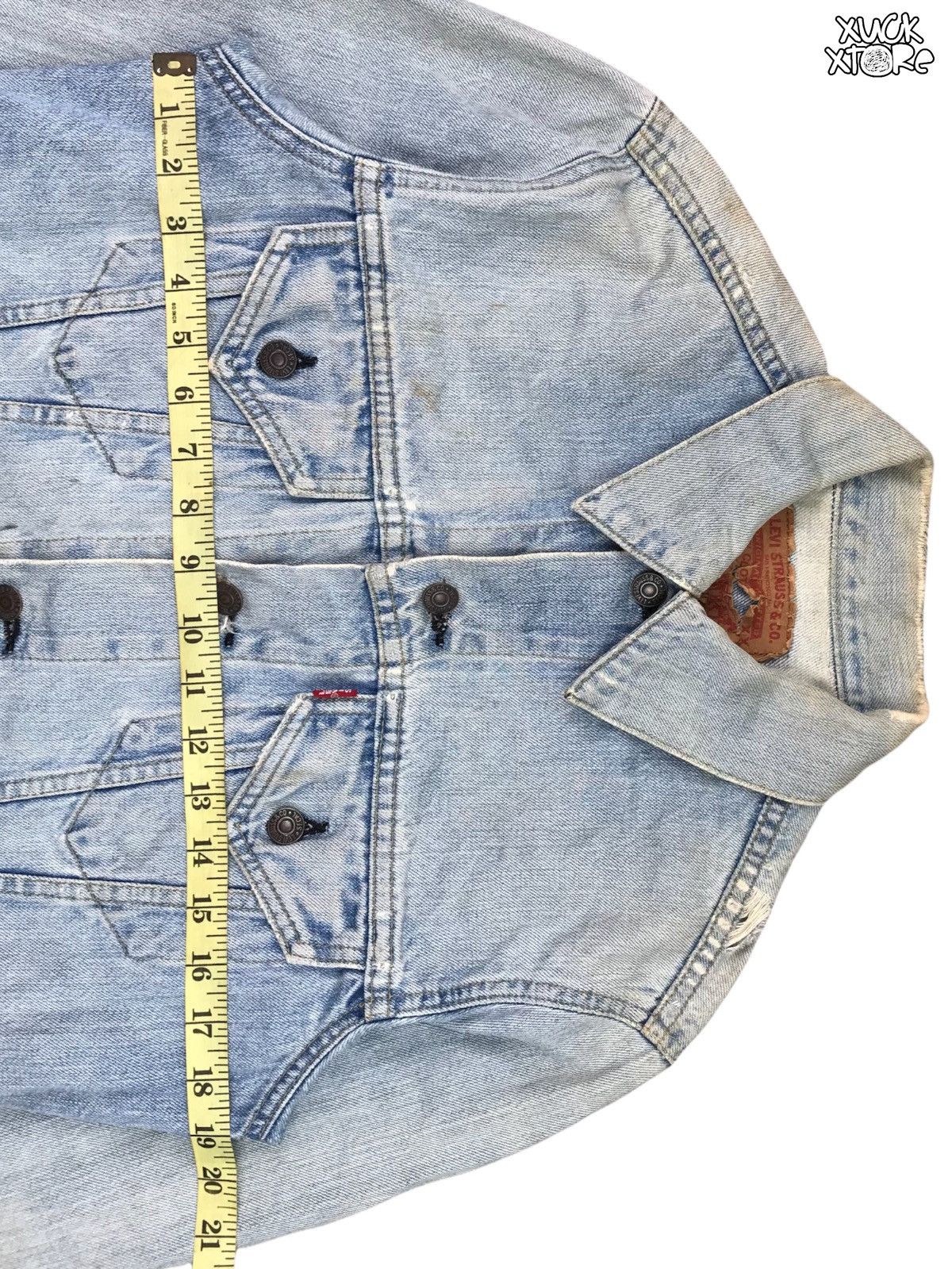 Levi's VINTAGE LEVIS’S BIG E 71557 0214 DENIM JACKET 38 JAPAN Size US M / EU 48-50 / 2 - 18 Thumbnail