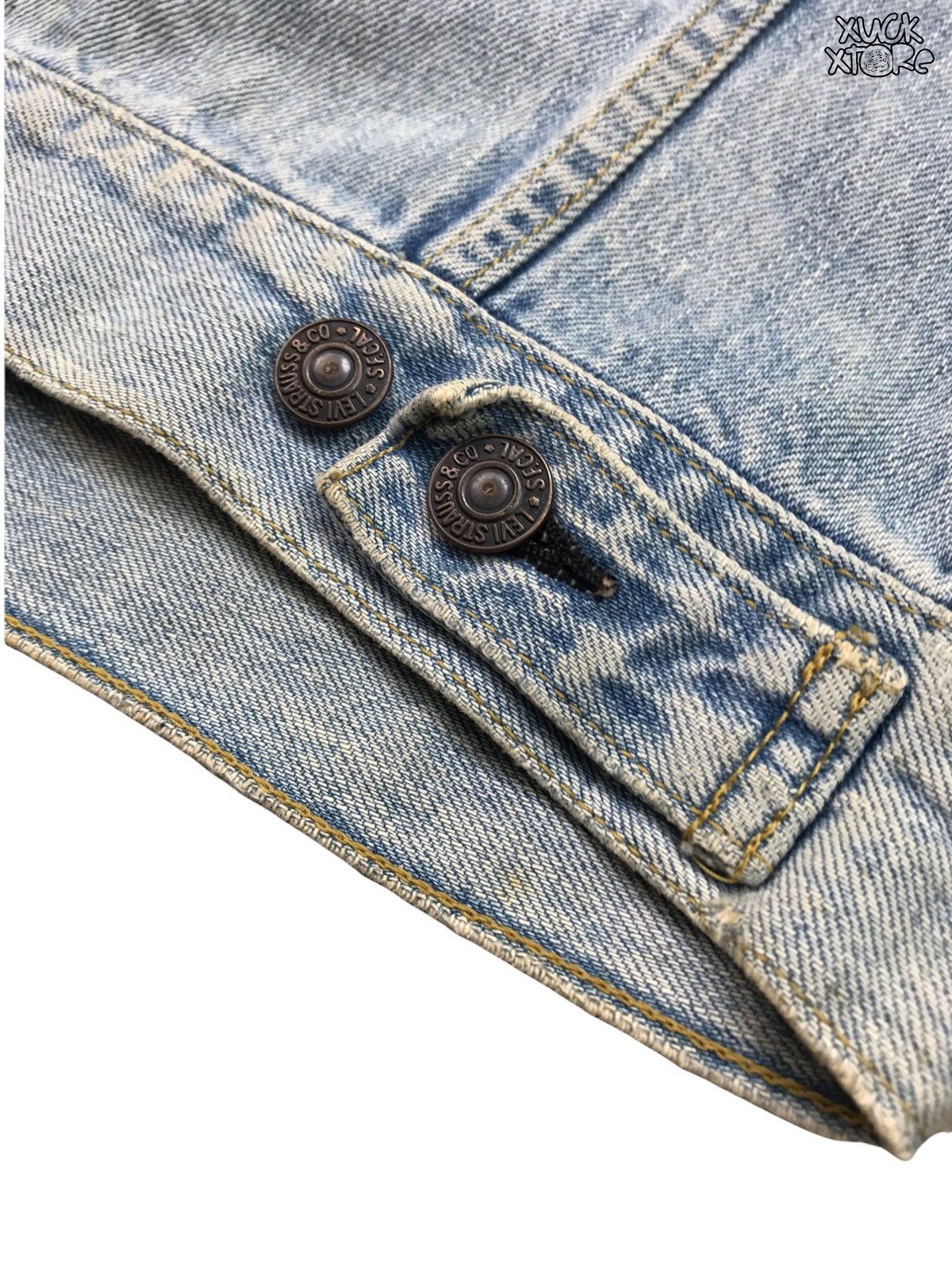 Levi's VINTAGE LEVIS’S BIG E 71557 0214 DENIM JACKET 38 JAPAN Size US M / EU 48-50 / 2 - 5 Thumbnail
