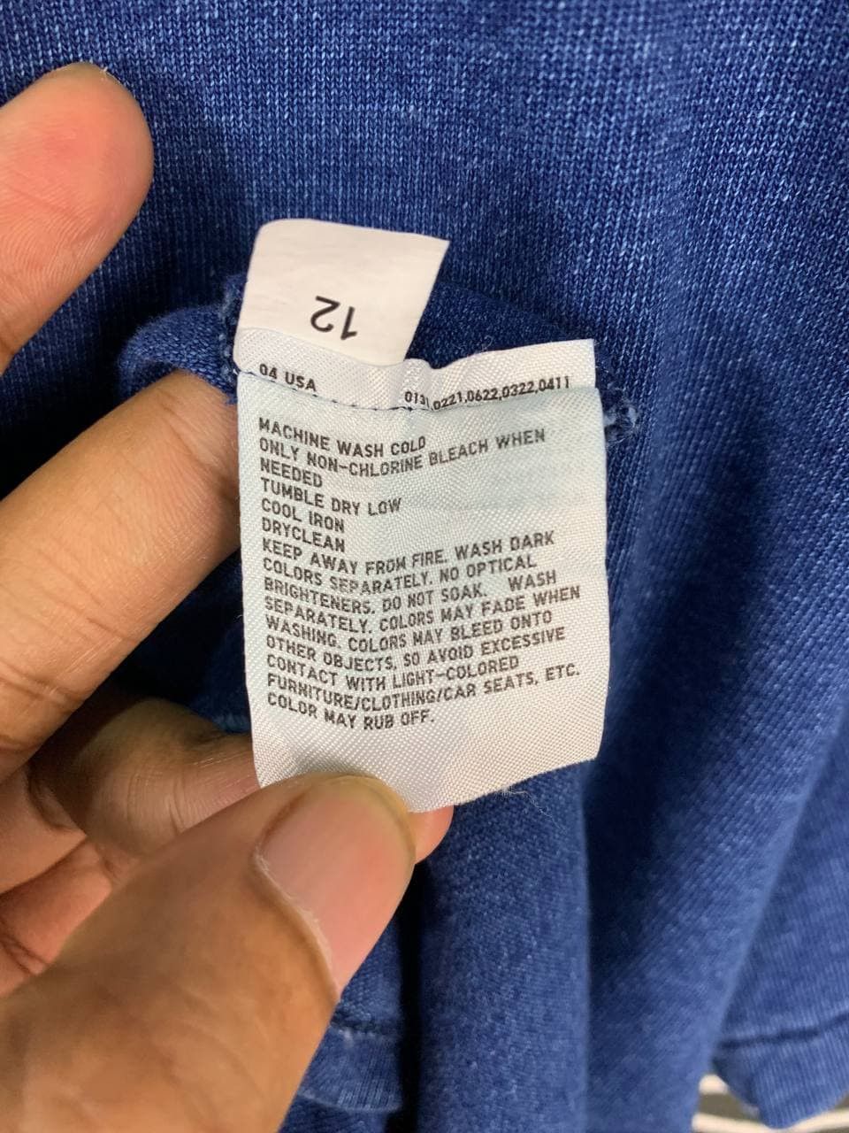 Uniqlo Uniqlo Indigo Blue Dyed Plain Tee Size US XL / EU 56 / 4 - 6 Thumbnail