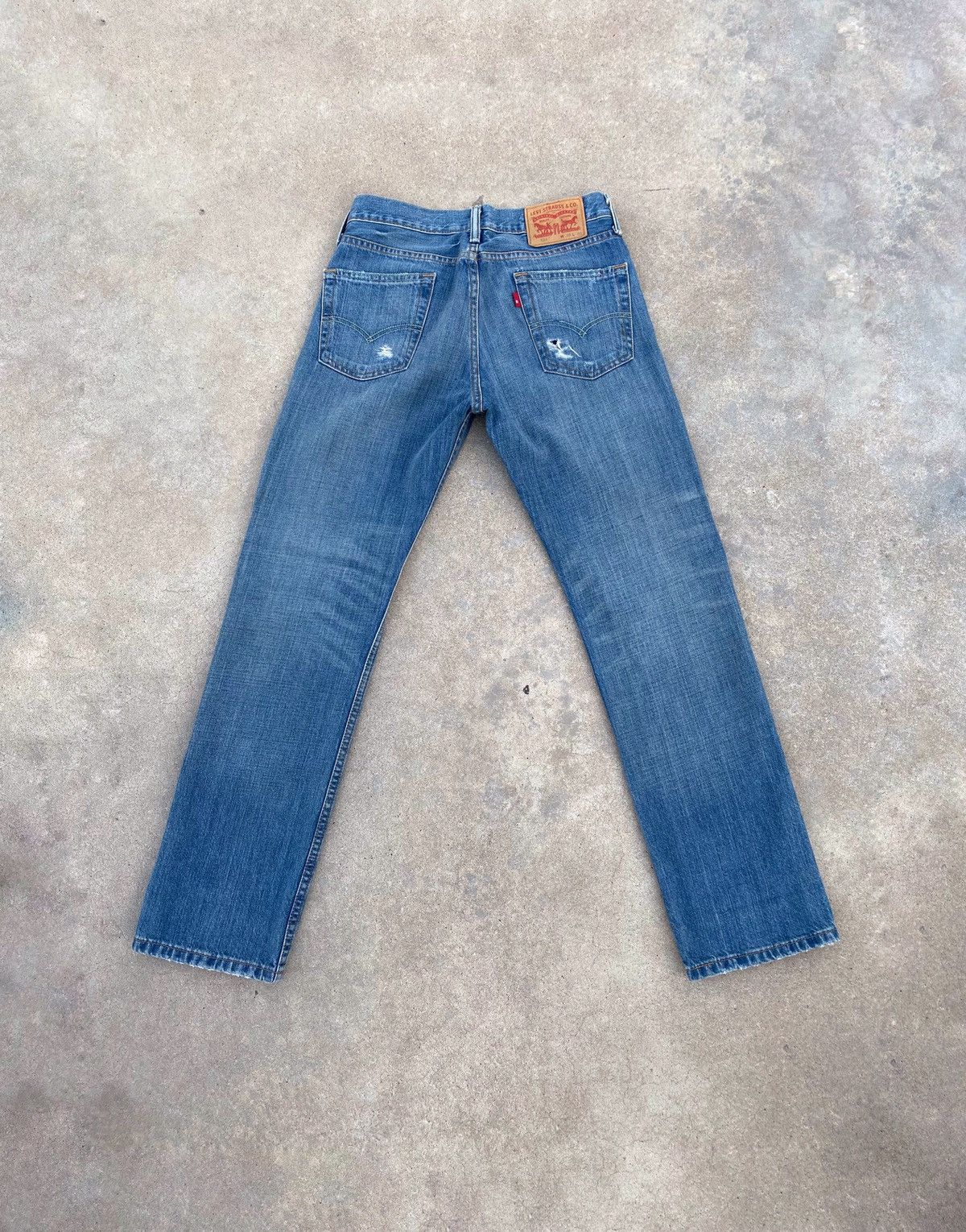 Levi's Levi’s 514 Repaired Distressed Denim Size US 28 / EU 44 - 1 Thumbnail
