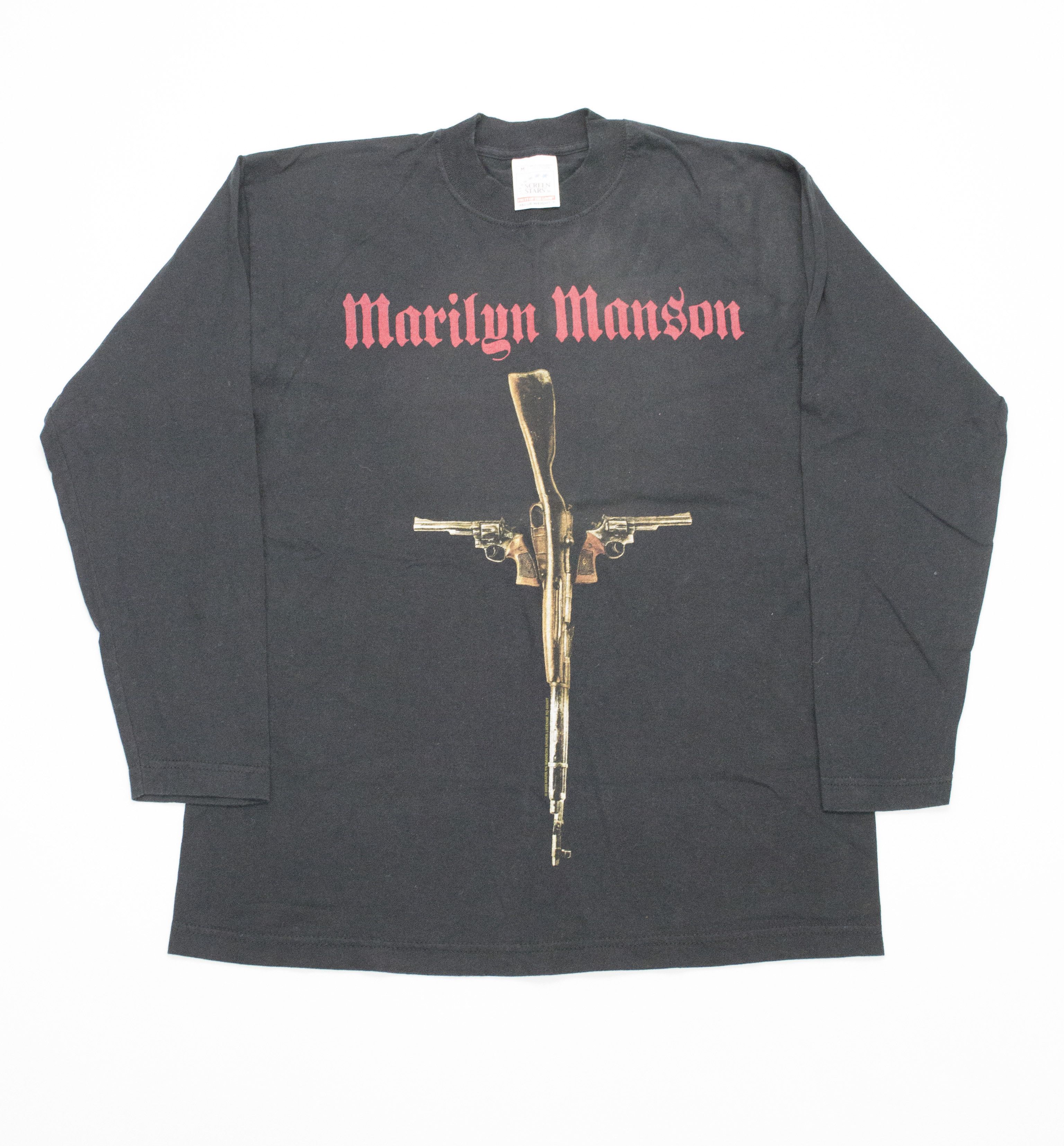 Vintage Vintage Marilyn Manson Guns, God and Government 2000 Tee | Grailed