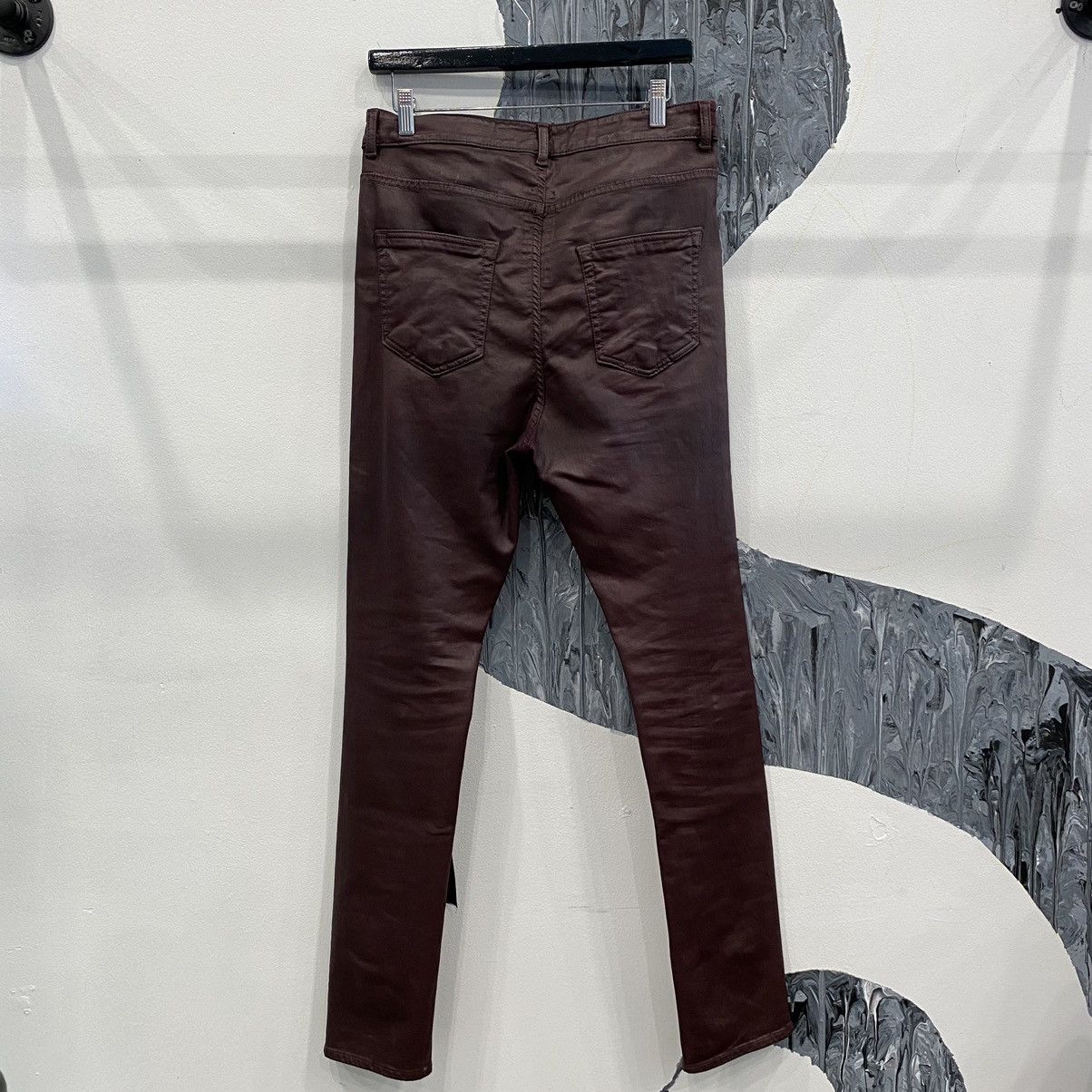 Rick Owens Drkshdw Maroon wax denim with tags Size US 31 - 5 Thumbnail