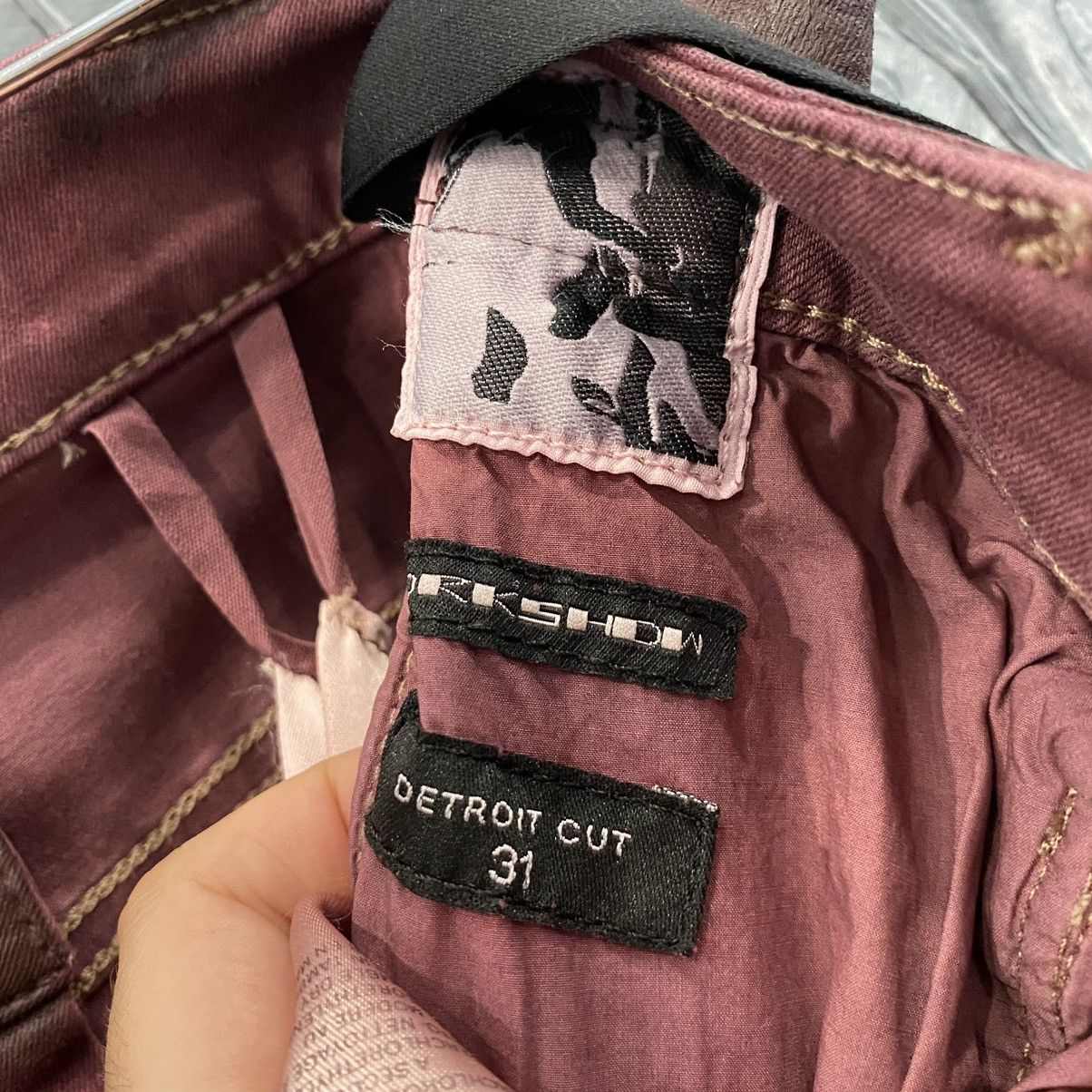 Rick Owens Drkshdw Maroon wax denim with tags Size US 31 - 2 Thumbnail