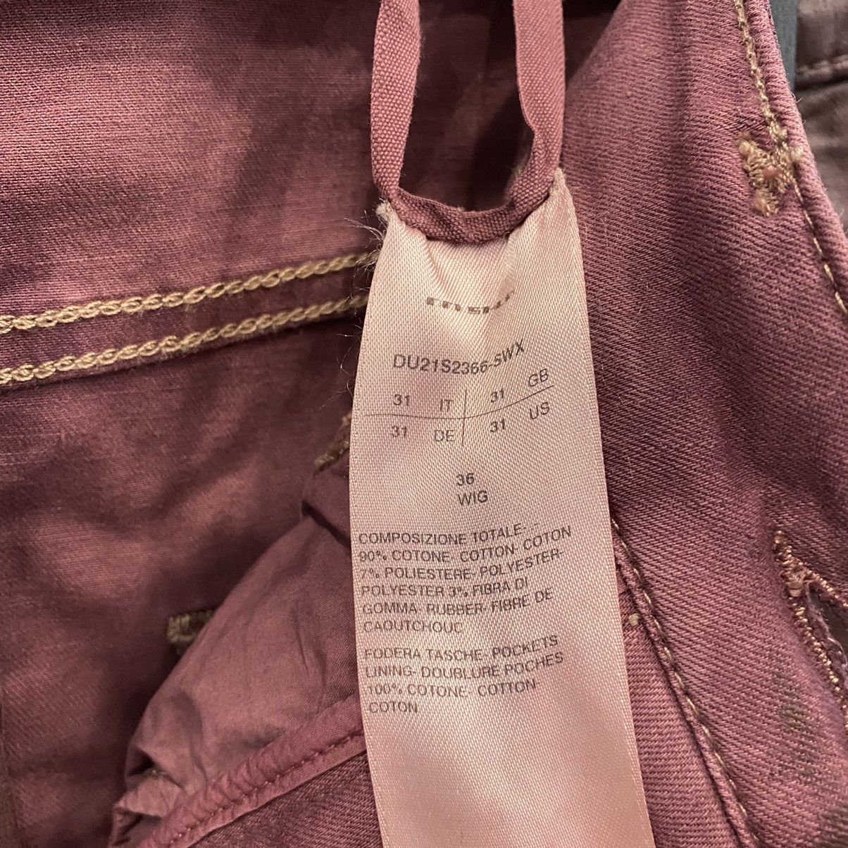 Rick Owens Drkshdw Maroon wax denim with tags Size US 31 - 3 Thumbnail
