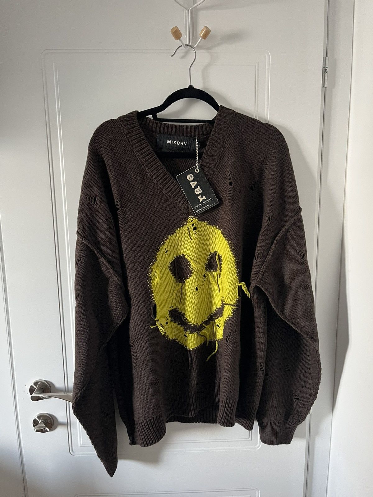 Misbhv Misbhv Green Smiley Sweater Grailed