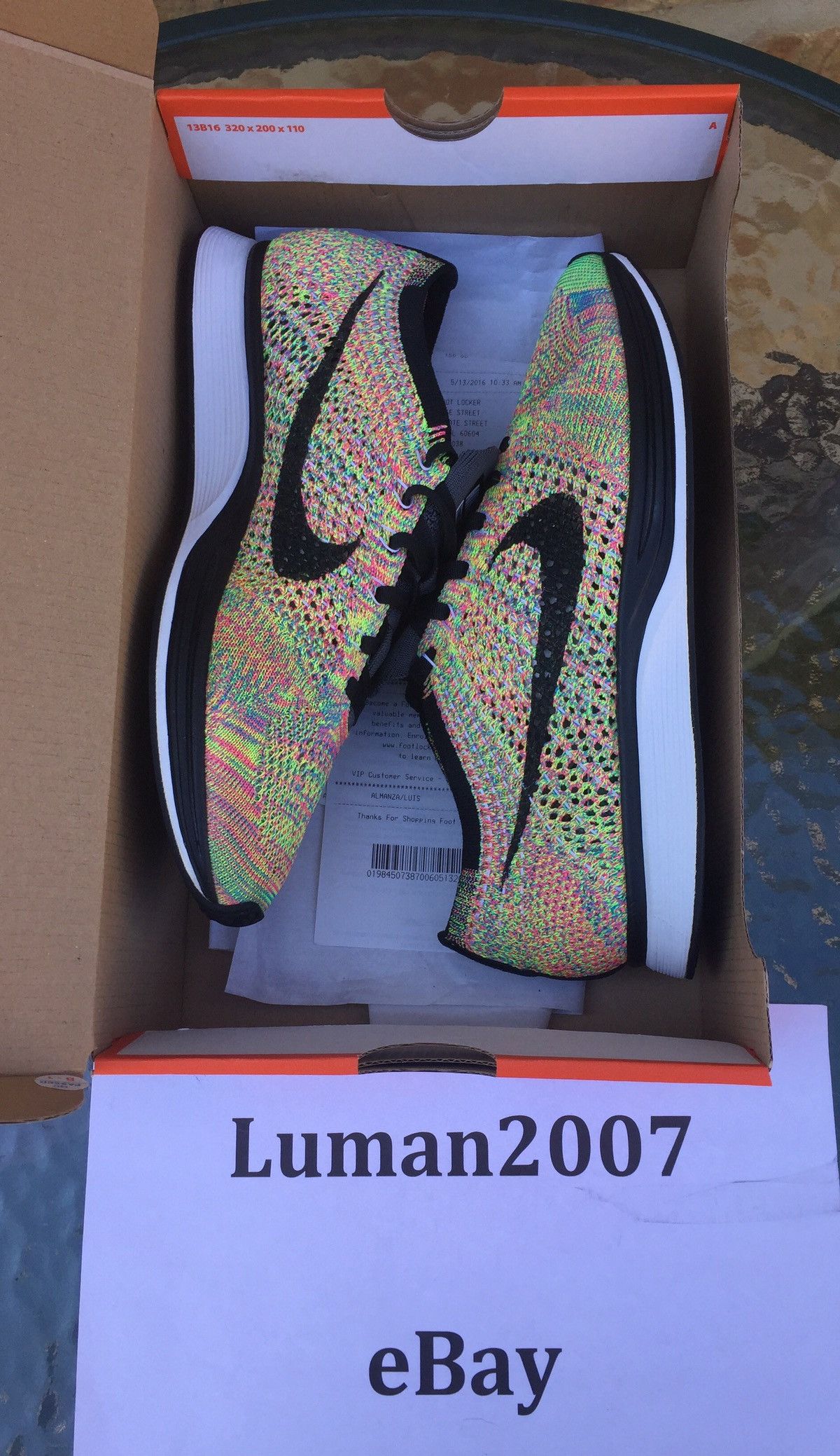 Nike Flyknit Racer Grey Tongue