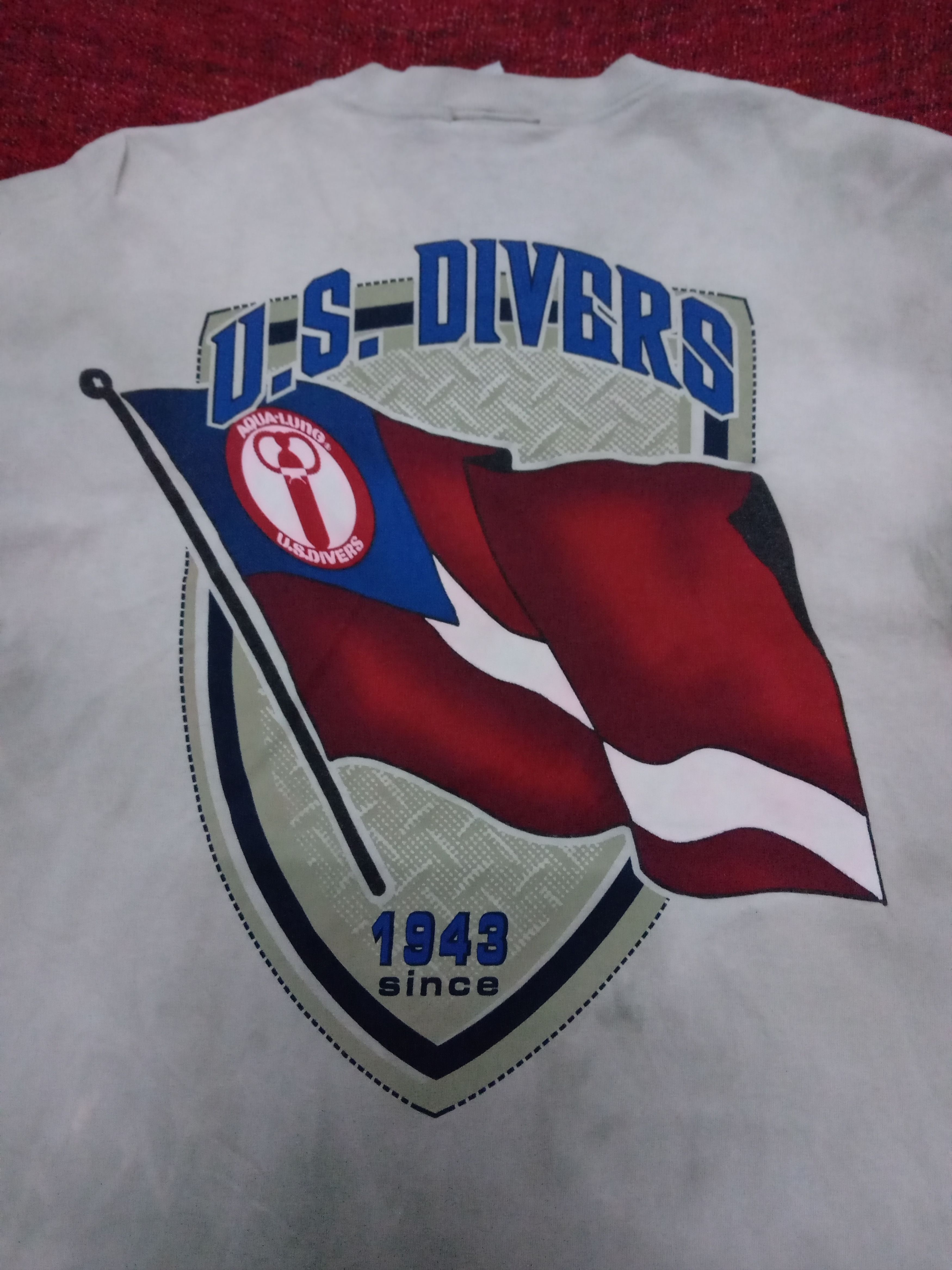 Vintage Rare vintage 90s U.S Divers tie dye Tee Size US L / EU 52-54 / 3 - 3 Thumbnail