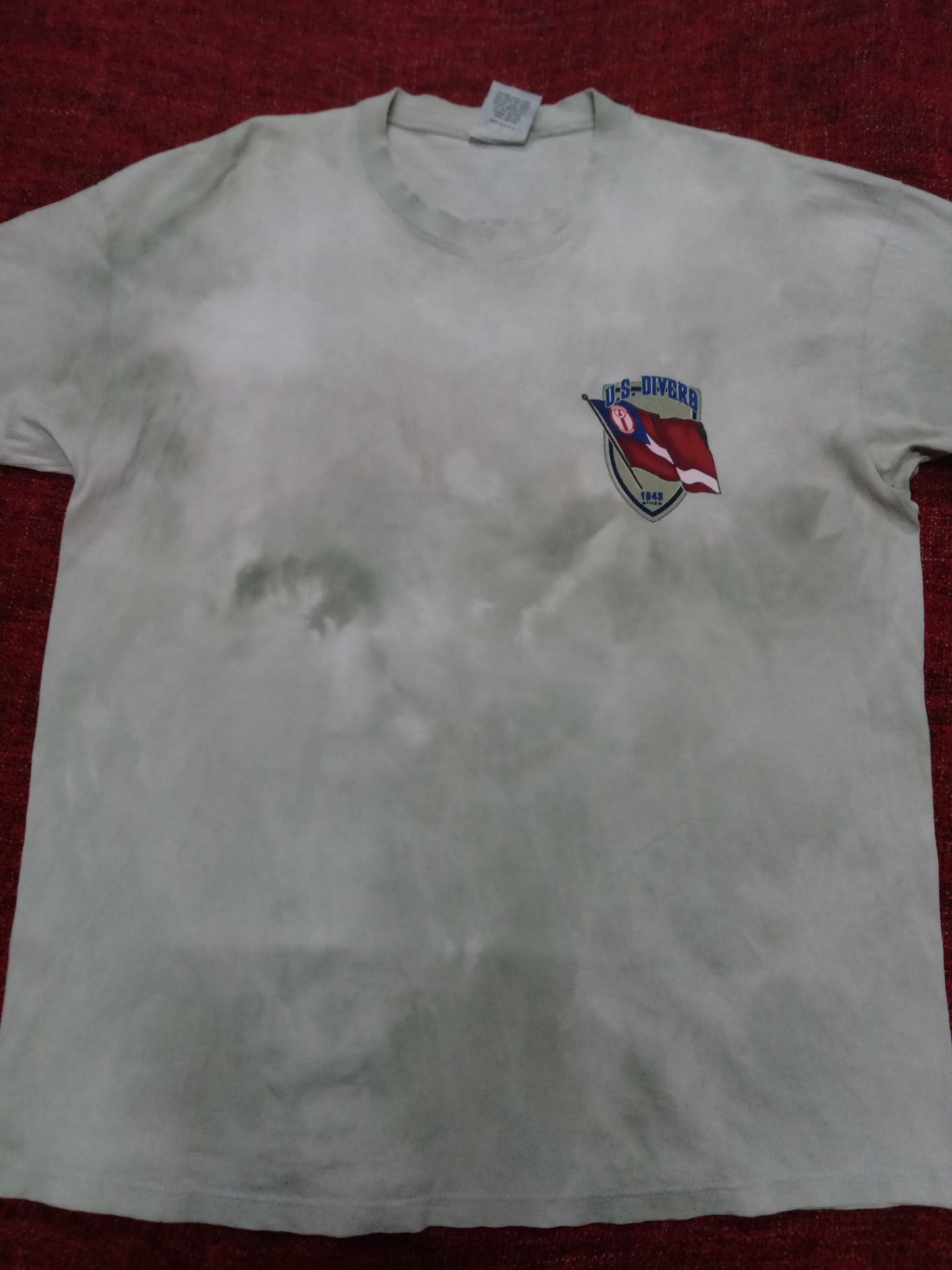 Vintage Rare vintage 90s U.S Divers tie dye Tee Size US L / EU 52-54 / 3 - 6 Thumbnail