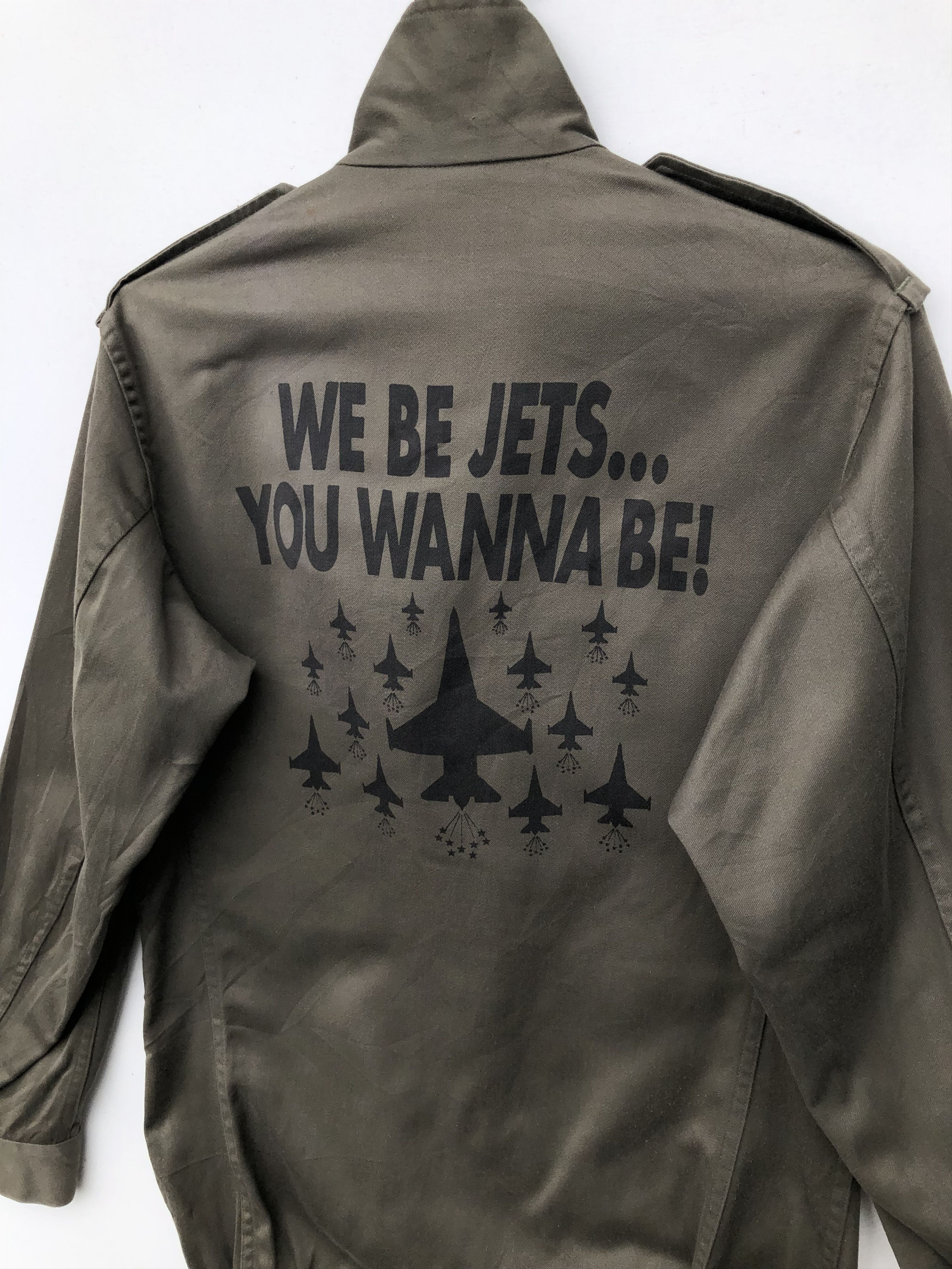 Vintage RARE🔥VINTAGE 80’S FRENCH MILITARY “WE BE JETS” JACKET Size US M / EU 48-50 / 2 - 3 Thumbnail