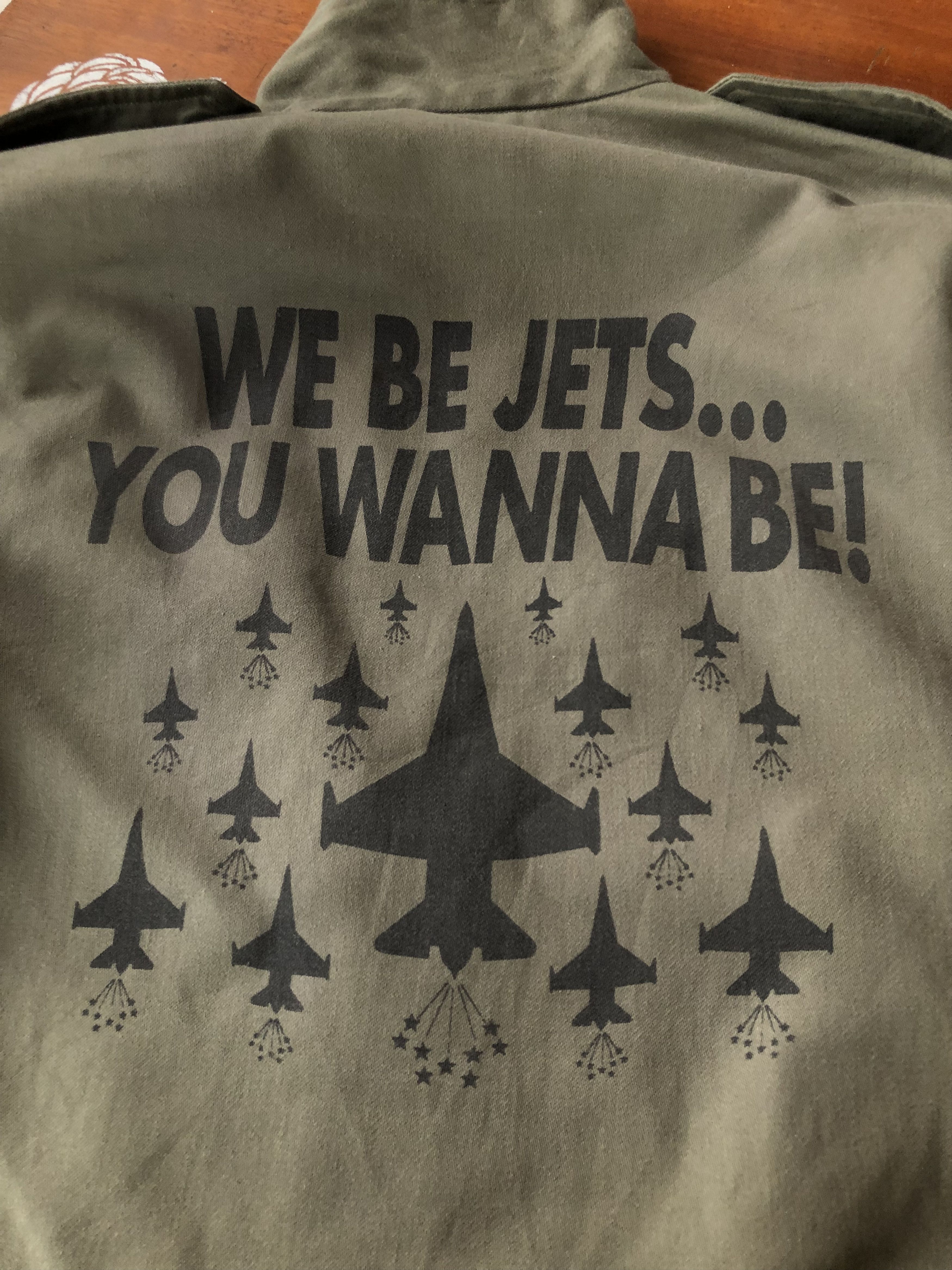 Vintage RARE🔥VINTAGE 80’S FRENCH MILITARY “WE BE JETS” JACKET Size US M / EU 48-50 / 2 - 13 Thumbnail