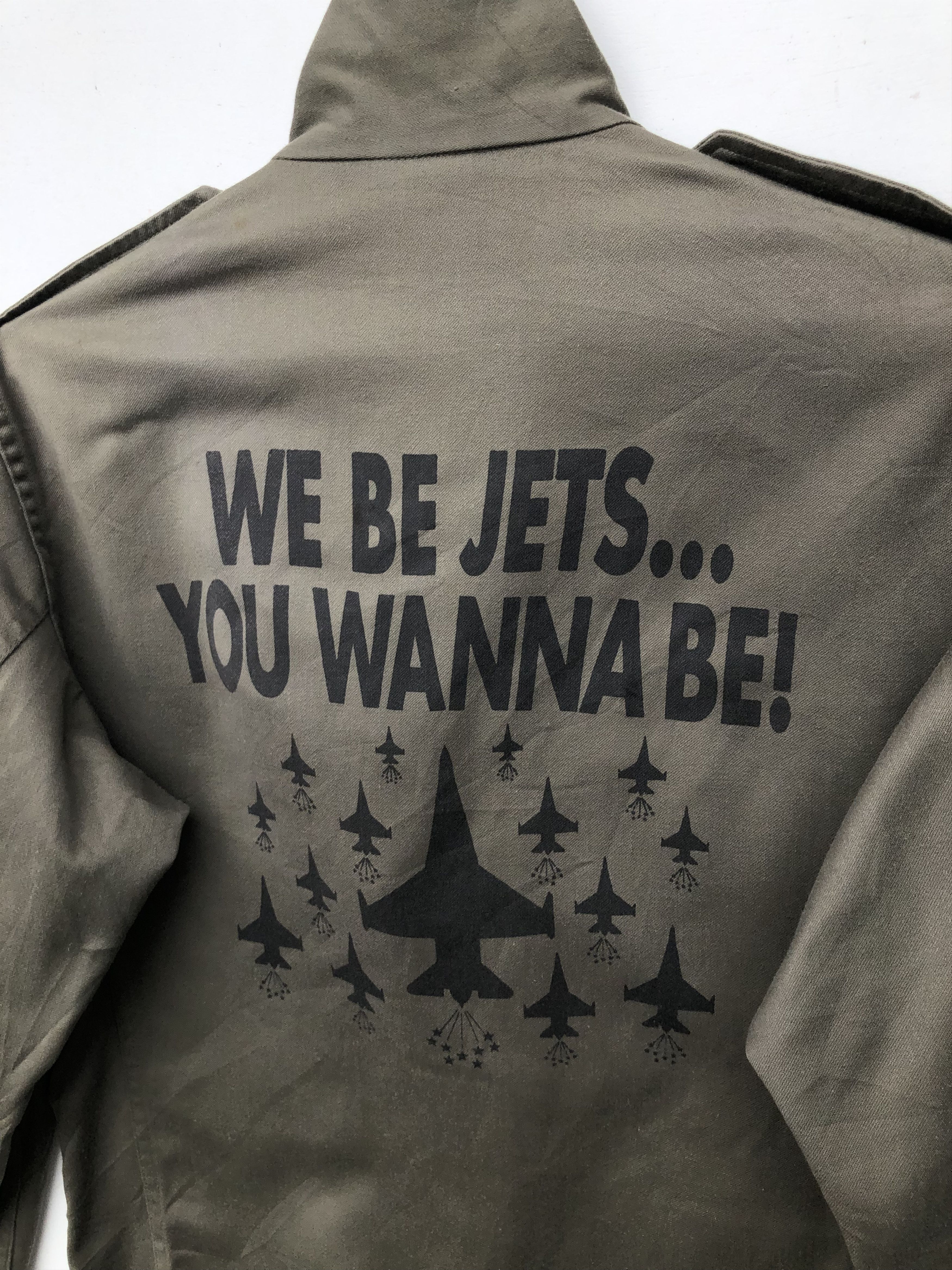 Vintage RARE🔥VINTAGE 80’S FRENCH MILITARY “WE BE JETS” JACKET Size US M / EU 48-50 / 2 - 4 Thumbnail