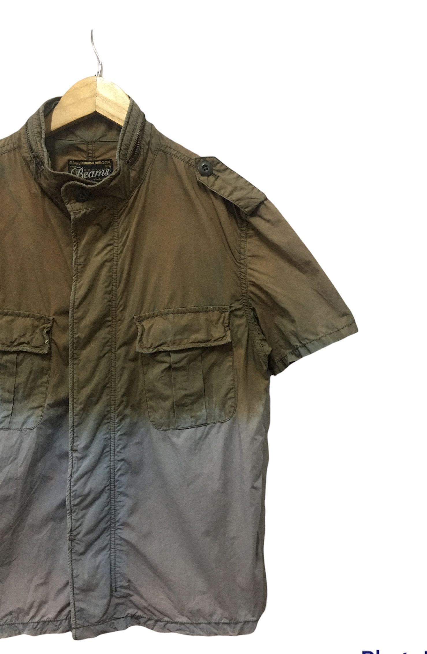 Beams Plus Beams Bleach dipped shirt Size US L / EU 52-54 / 3 - 3 Thumbnail