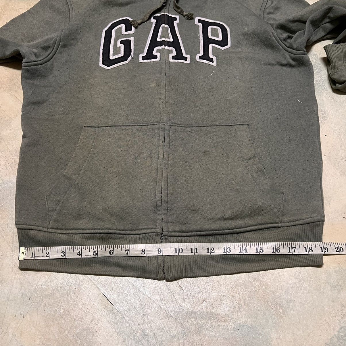 Gap GAP Hoodie Big Logo Distressed Kanye West Style Size US M / EU 48-50 / 2 - 12 Thumbnail