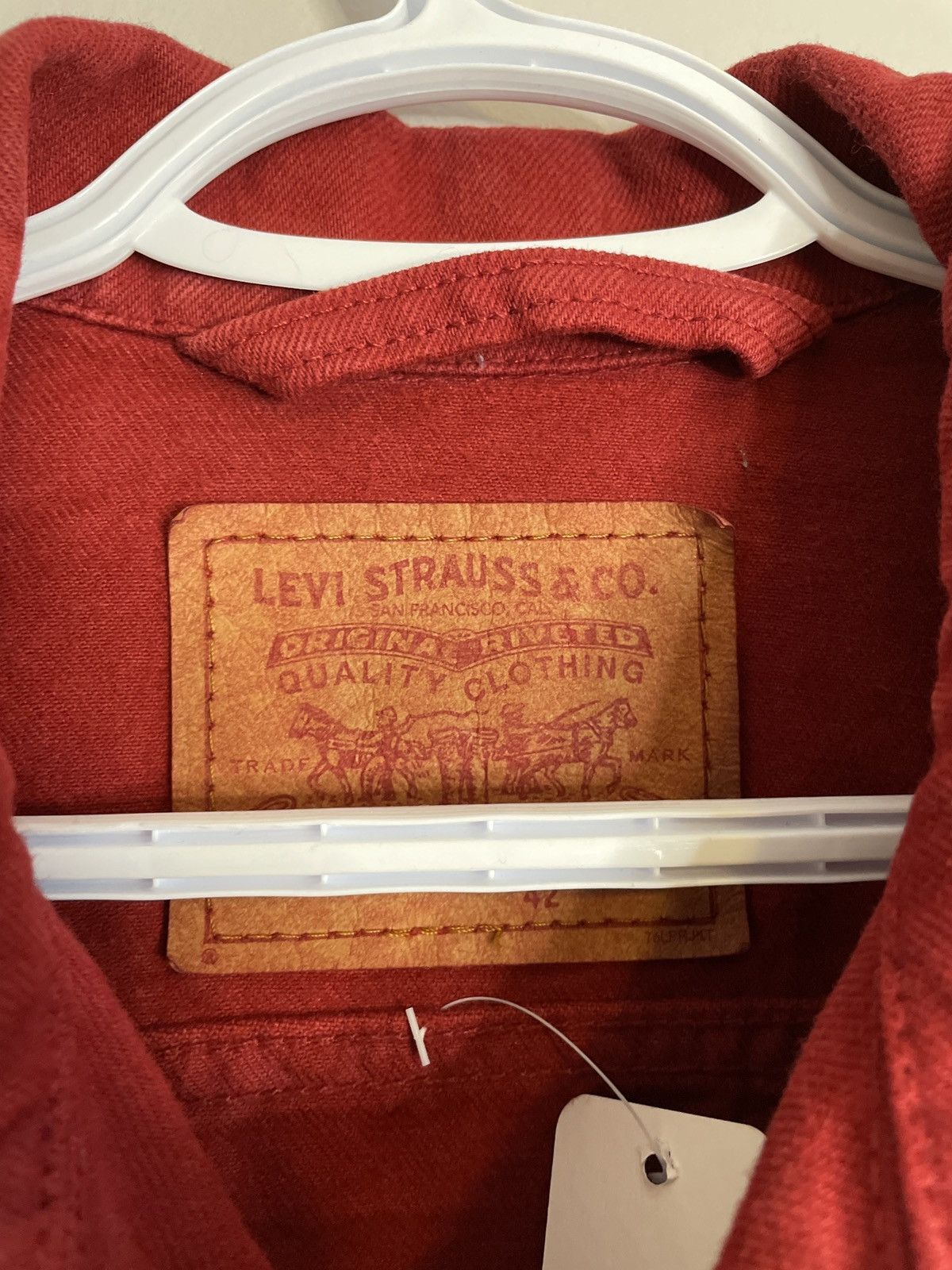 Levi's Red Levi’s Denim Jacket Size US M / EU 48-50 / 2 - 2 Preview