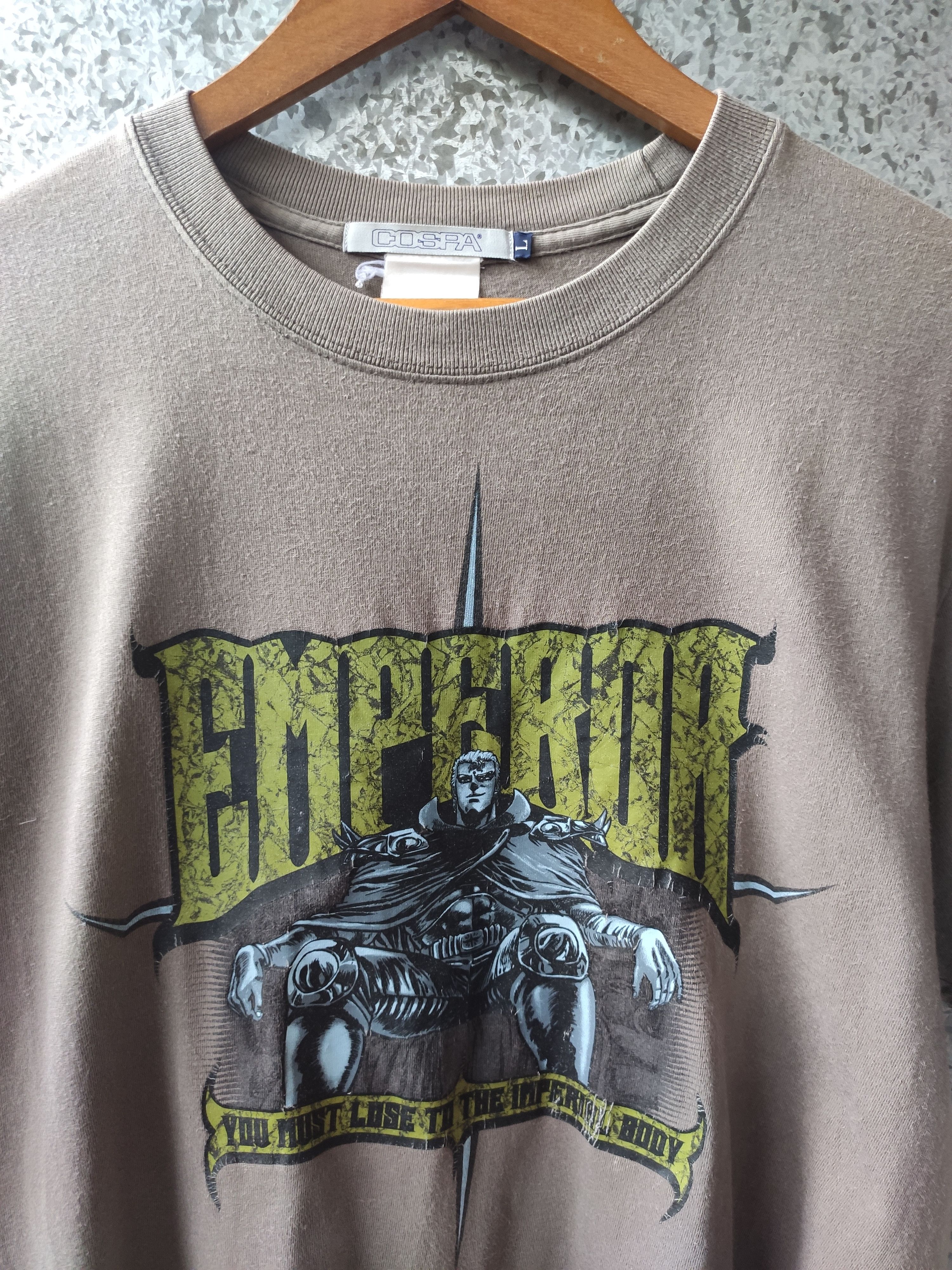 Anime 🔥 Vintage Fist of the North Star Emperor t shirt cospa Size US M / EU 48-50 / 2 - 2 Thumbnail