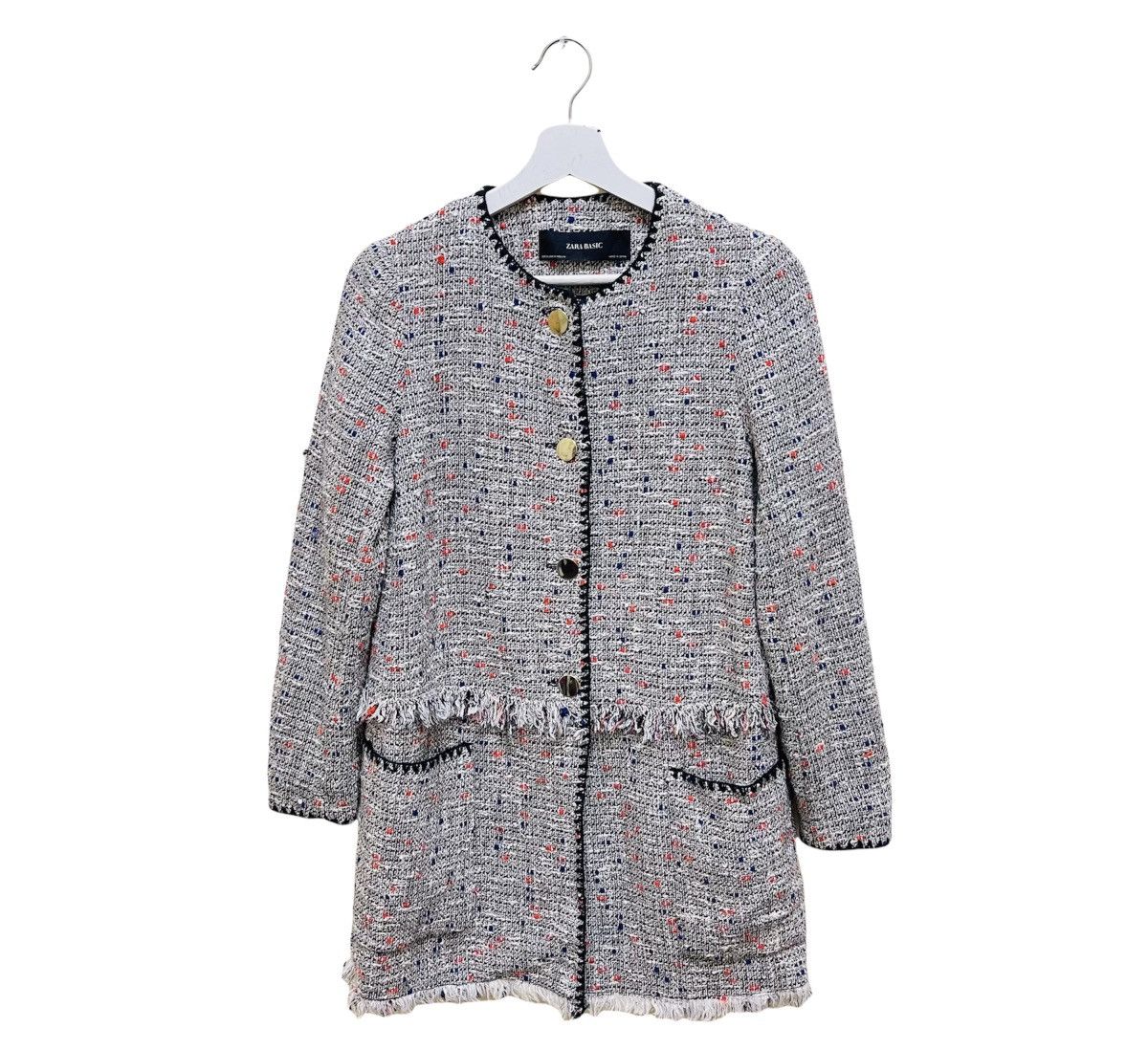 Boucle Jacket Zara Chanel Inspired Blazer H&M Boucle Jacket