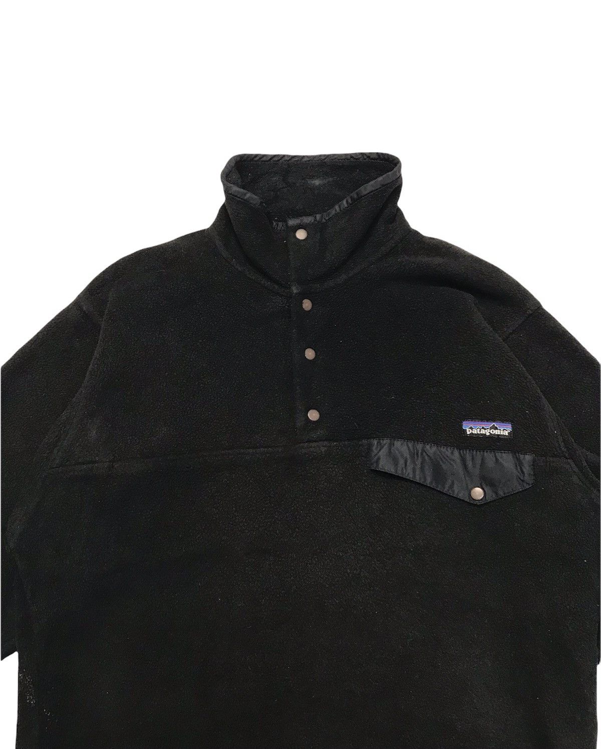 Patagonia × Vintage VINTAGE 90s PATAGONIA FLEECE BLACK SNAP T Size US S / EU 44-46 / 1 - 3 Thumbnail