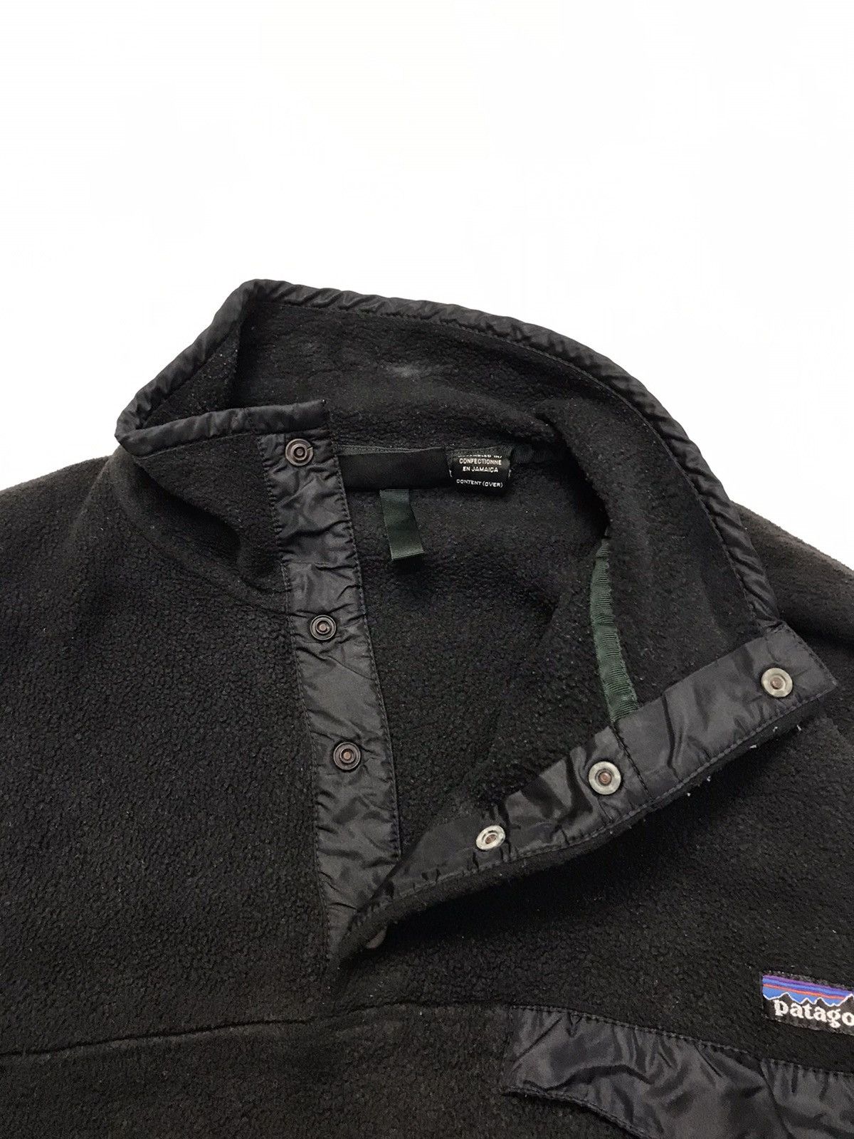 Patagonia × Vintage VINTAGE 90s PATAGONIA FLEECE BLACK SNAP T Size US S / EU 44-46 / 1 - 7 Thumbnail