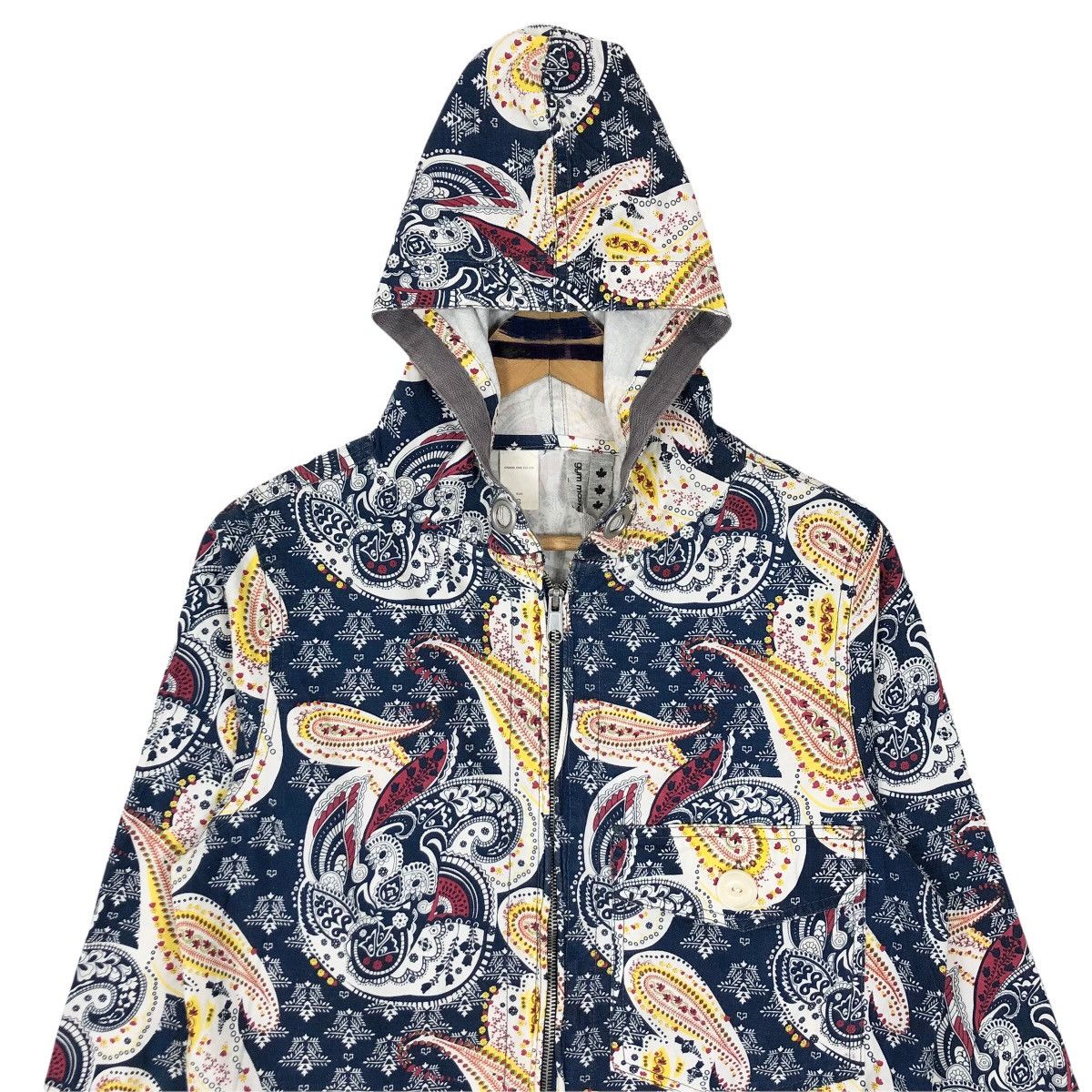 Vintage Vintage Gym Master Zip Up Paisley Pattern Hoodie Size US S / EU 44-46 / 1 - 4 Thumbnail