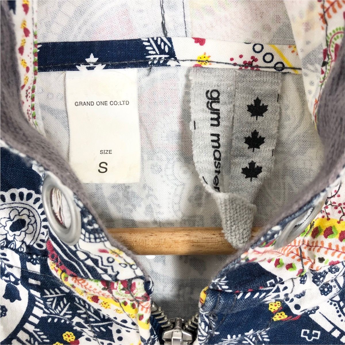 Vintage Vintage Gym Master Zip Up Paisley Pattern Hoodie Size US S / EU 44-46 / 1 - 5 Thumbnail