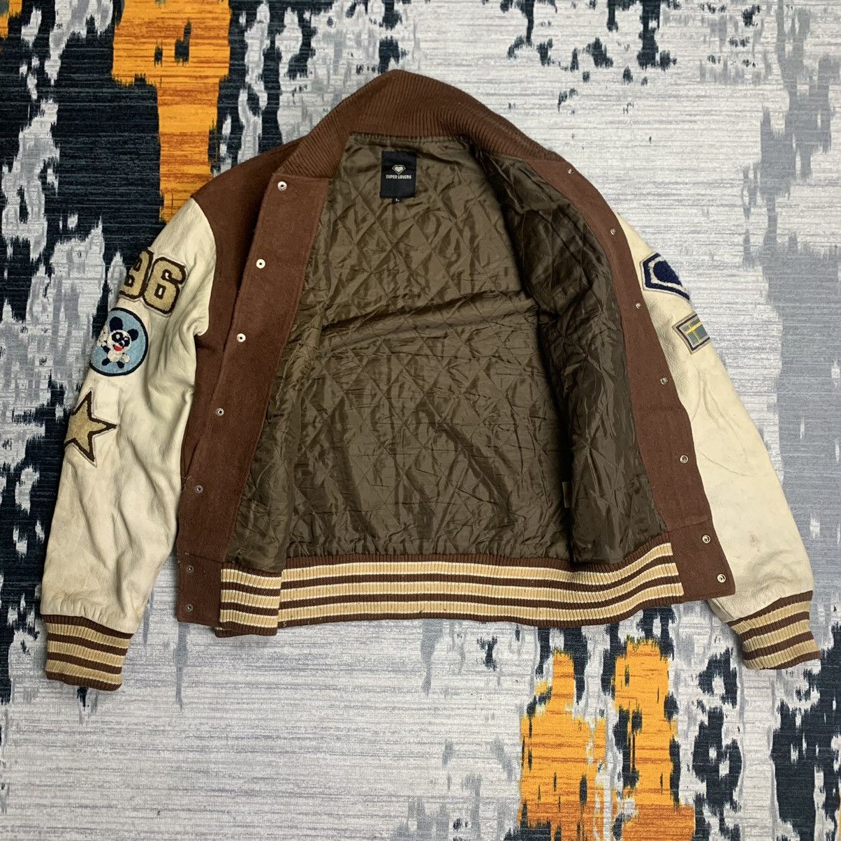Band Tees × Japanese Brand 🔥NK174🔥Super Lovers Leather Varsity Jackets Size US M / EU 48-50 / 2 - 5 Thumbnail