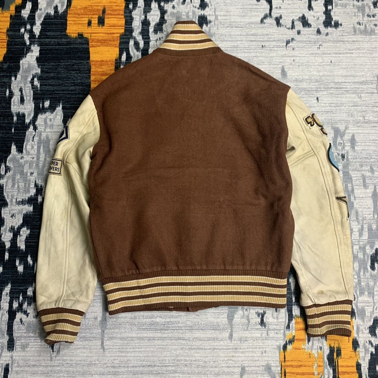 Band Tees × Japanese Brand 🔥NK174🔥Super Lovers Leather Varsity Jackets Size US M / EU 48-50 / 2 - 3 Thumbnail
