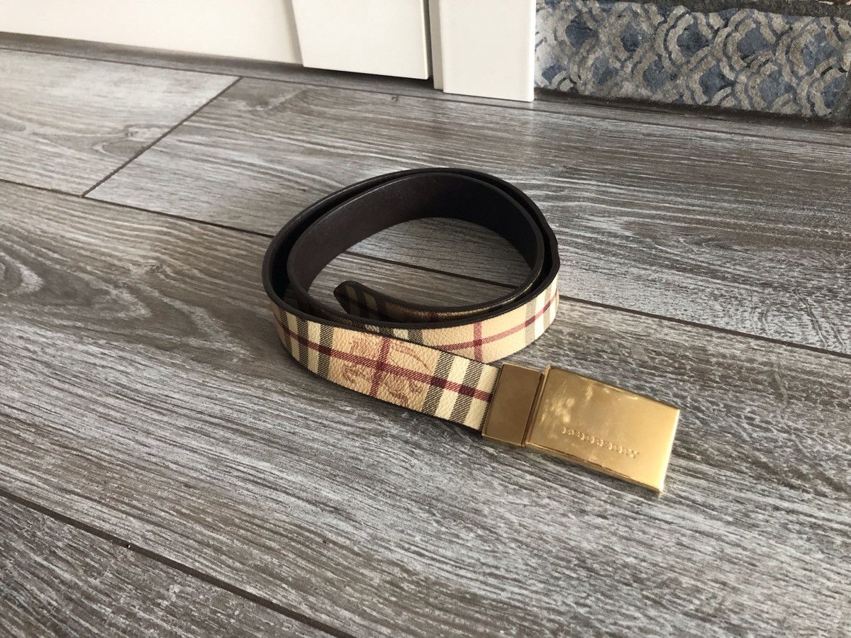 Vintage Burberry Nova Check Belt Vintage Burberry Nova Check Belt Size W28 – Known Source main image 3