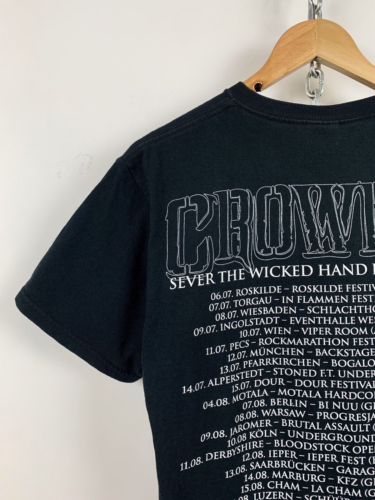 Band Tees 2012 Vintage Crowbar Sever The Wicked Hand Tour T-Shirt Size US M / EU 48-50 / 2 - 9 Thumbnail