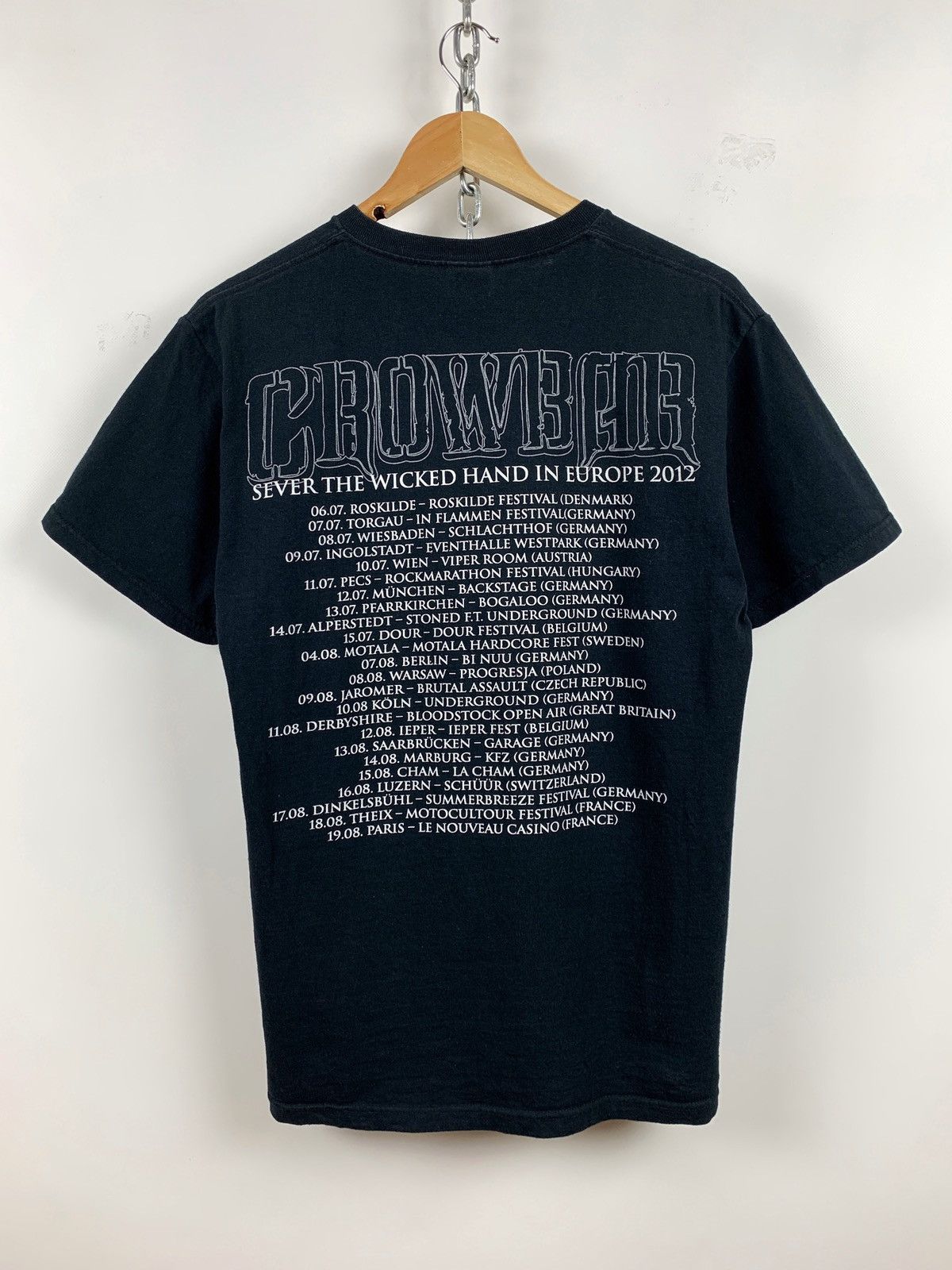 Band Tees 2012 Vintage Crowbar Sever The Wicked Hand Tour T-Shirt Size US M / EU 48-50 / 2 - 2 Thumbnail