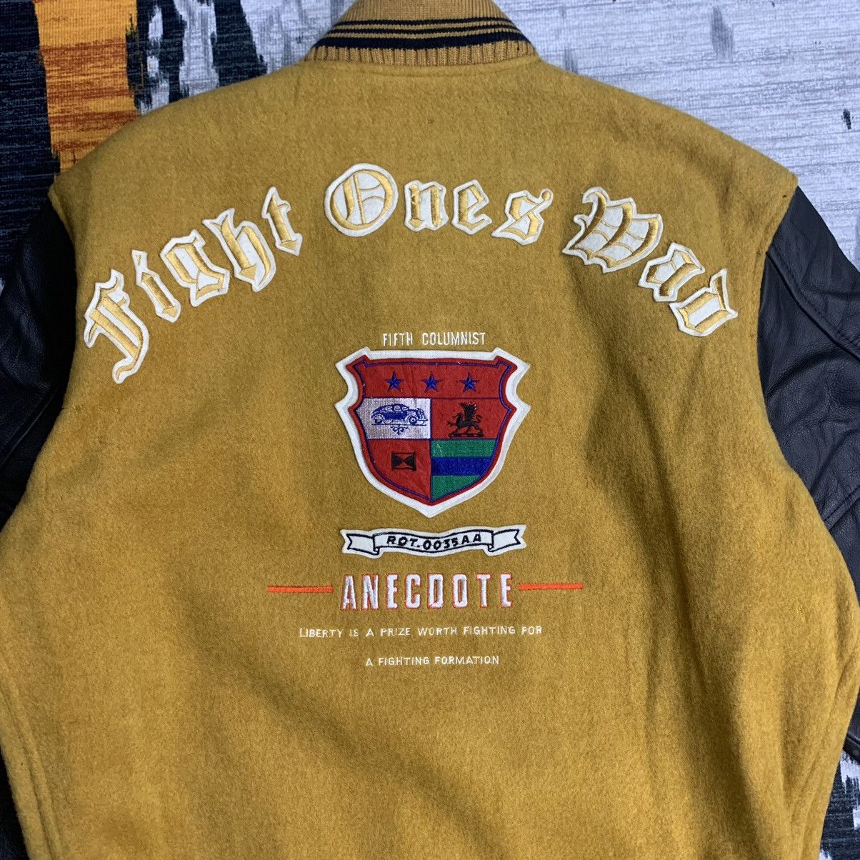 Japanese Brand × Vintage 🔥NK179🔥Vintage Anecdote Leather varsity jackets Size US L / EU 52-54 / 3 - 6 Thumbnail