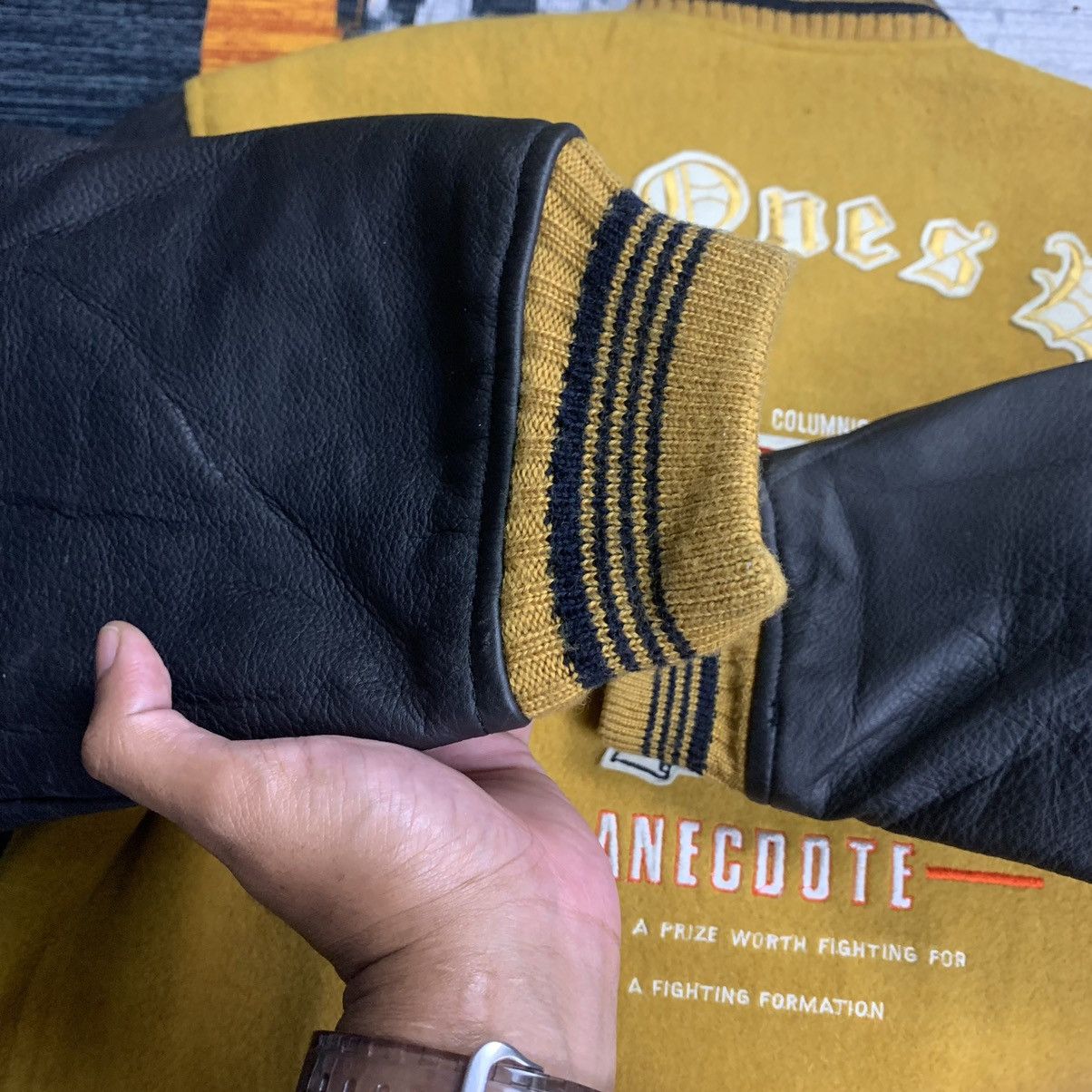 Japanese Brand × Vintage 🔥NK179🔥Vintage Anecdote Leather varsity jackets Size US L / EU 52-54 / 3 - 9 Thumbnail