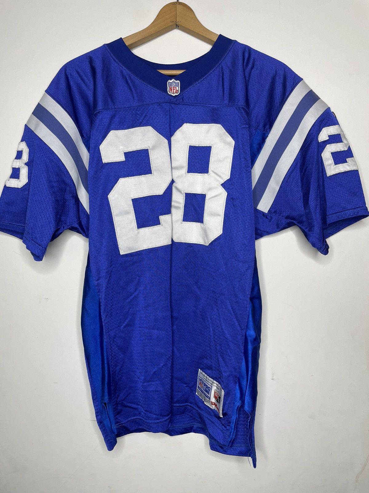 NFL Vintage MARSHALL FAULK COLTS WILSON PROLINE JERSEY sz 48 Size US XL / EU 56 / 4 - 5 Thumbnail