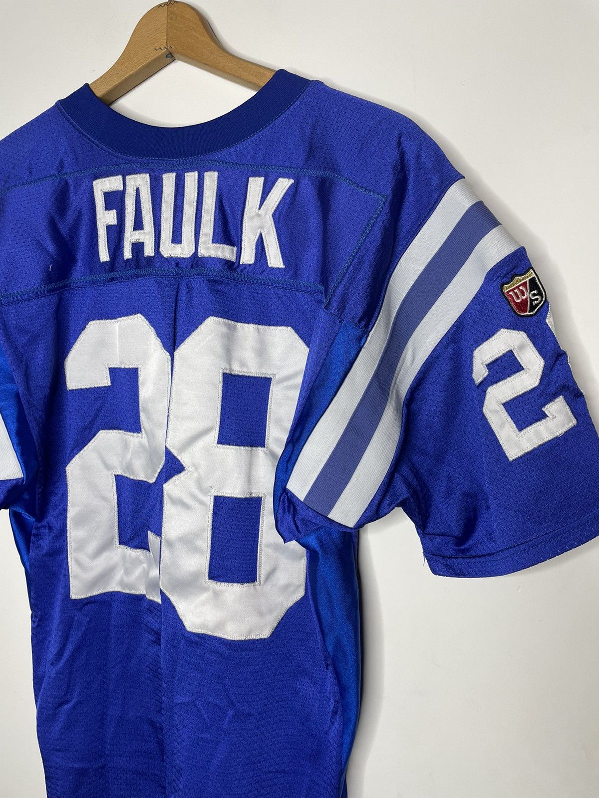 NFL Vintage MARSHALL FAULK COLTS WILSON PROLINE JERSEY sz 48 Size US XL / EU 56 / 4 - 2 Thumbnail