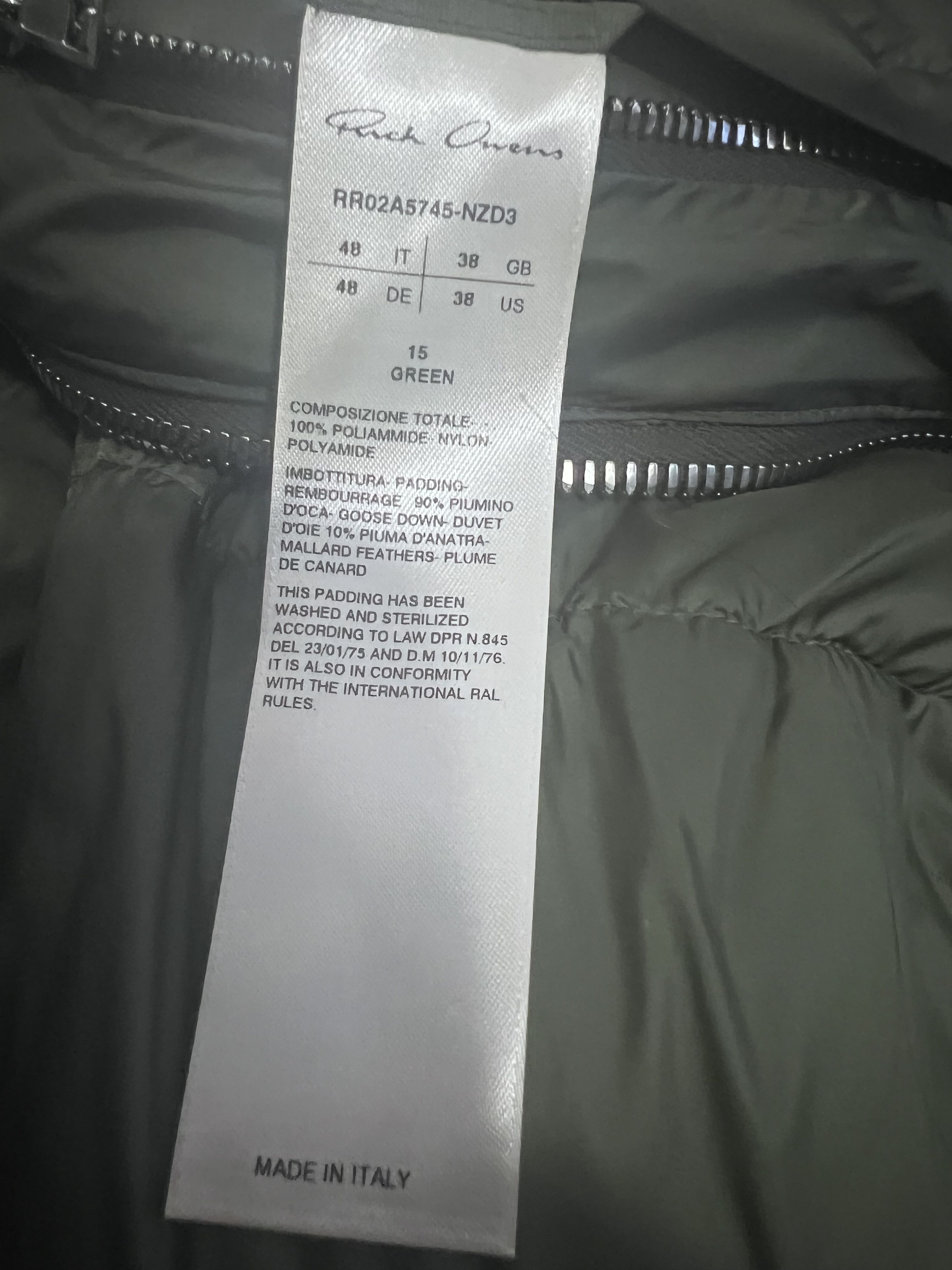 Rick Owens Rick Owens Gethsmane Babel Mountain Cropped Down Jacket Size US M / EU 48-50 / 2 - 14 Thumbnail