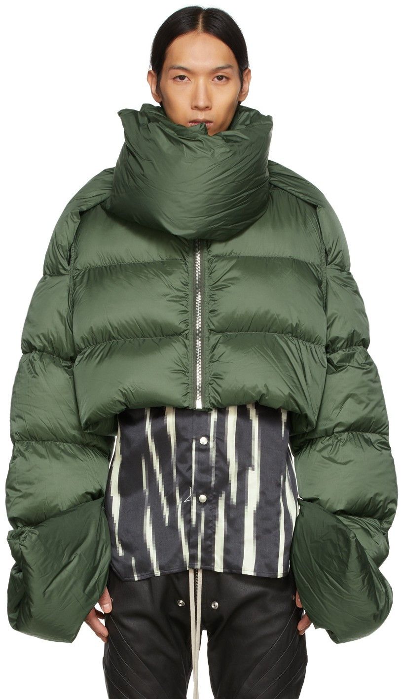 Rick Owens Rick Owens Gethsmane Babel Mountain Cropped Down Jacket Size US M / EU 48-50 / 2 - 1 Thumbnail