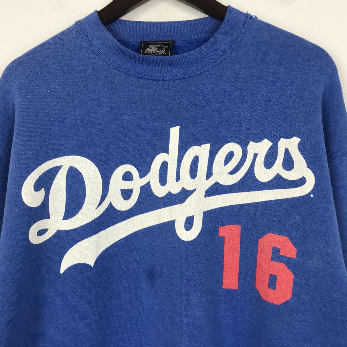 MLB × Starter × Vintage 💣OFFER 95’s MLB DODGERS by STARTER Sweatshirt Size US L / EU 52-54 / 3 - 2 Thumbnail
