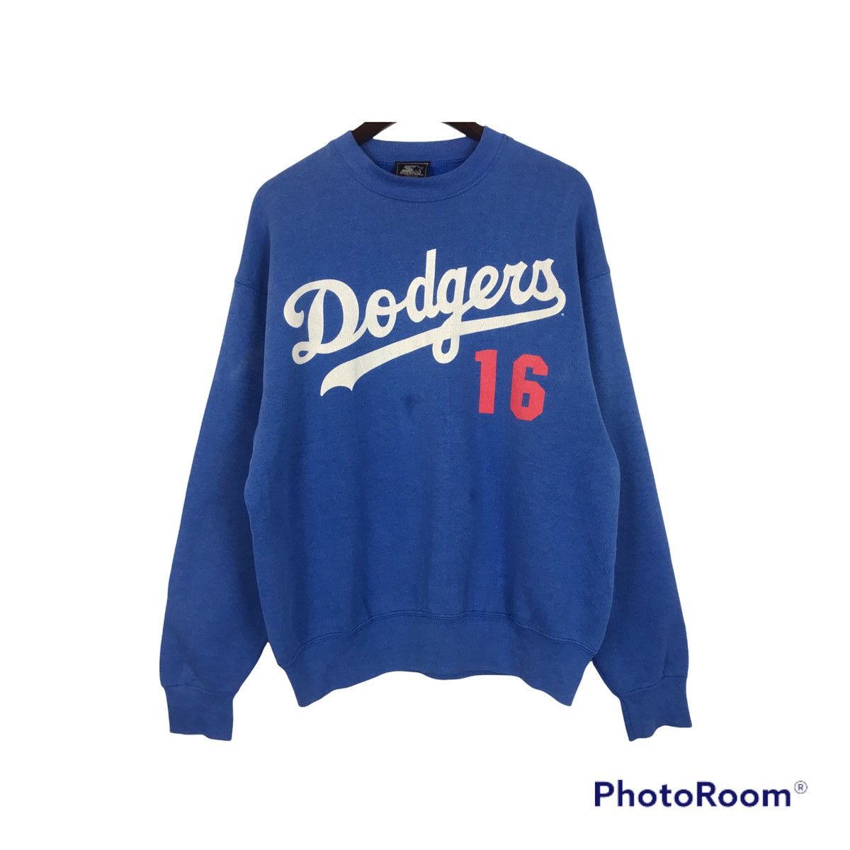 MLB × Starter × Vintage 💣OFFER 95’s MLB DODGERS by STARTER Sweatshirt Size US L / EU 52-54 / 3 - 1 Thumbnail