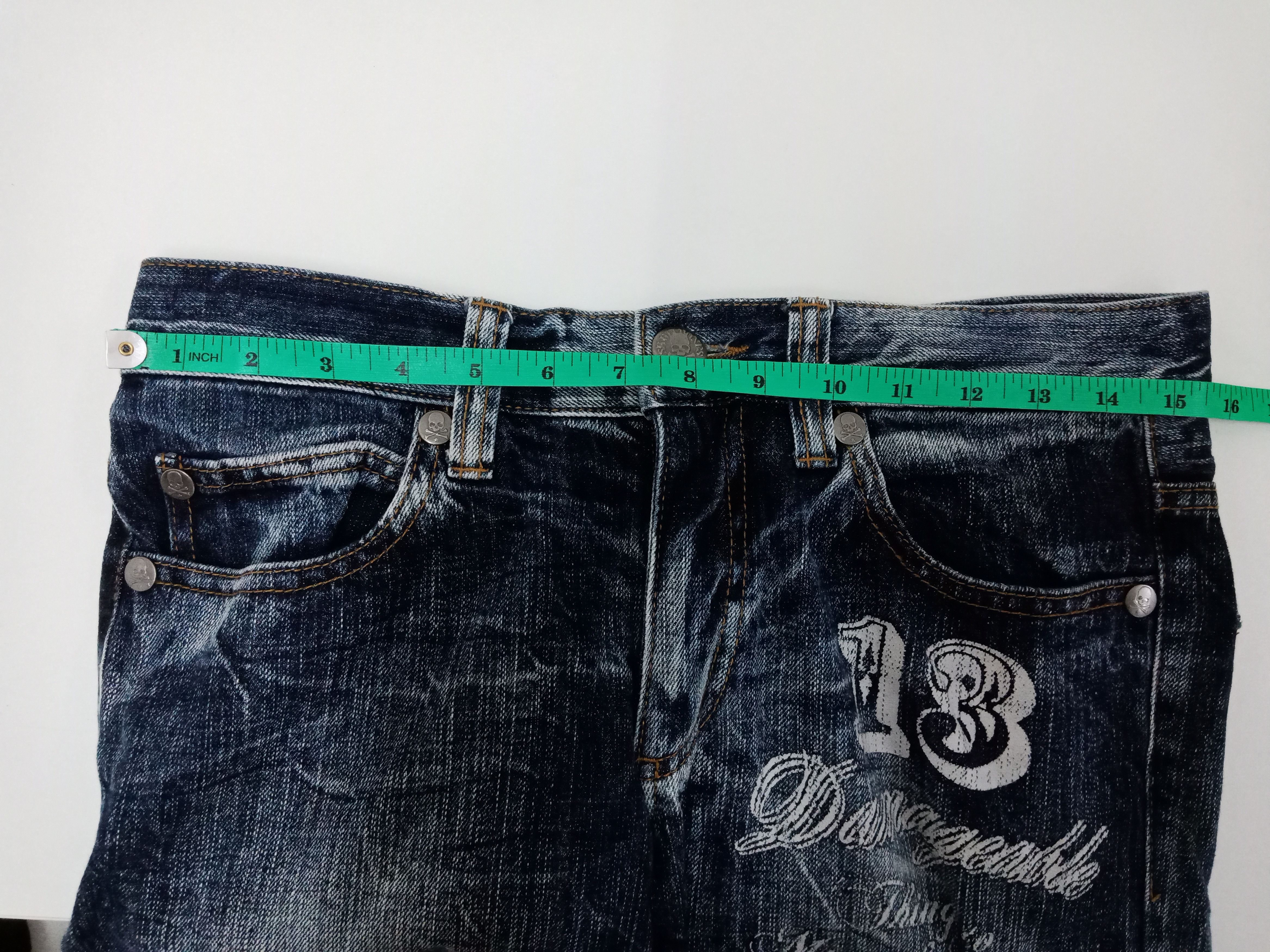 semanticdesign Doublefocus Distressed Poems Words Thunder Design Size US 30 / EU 46 - 10 Thumbnail