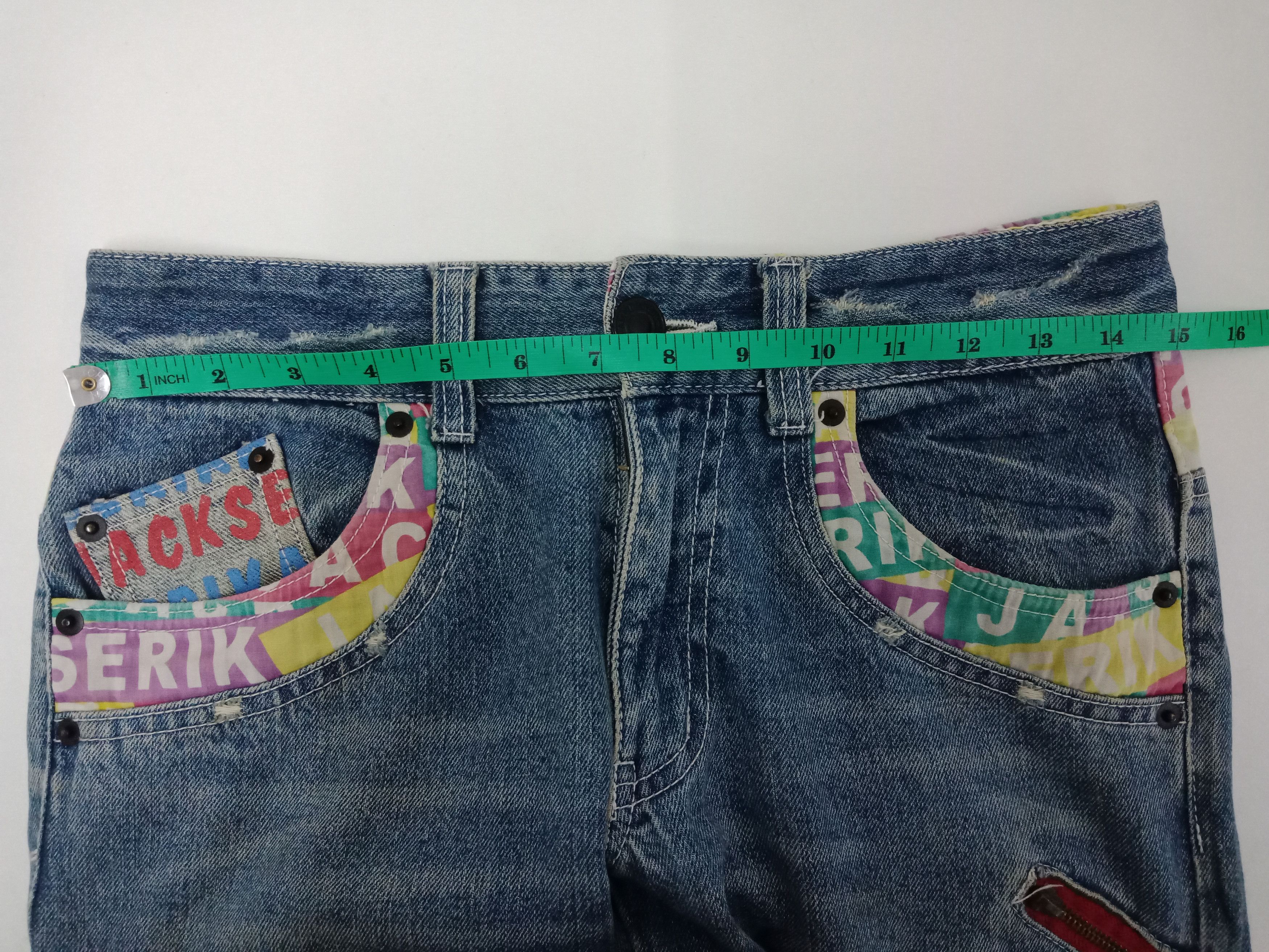 In The Attic Jack Serika Patchworks Multi Zippers Foldable Legs Size US 30 / EU 46 - 9 Thumbnail