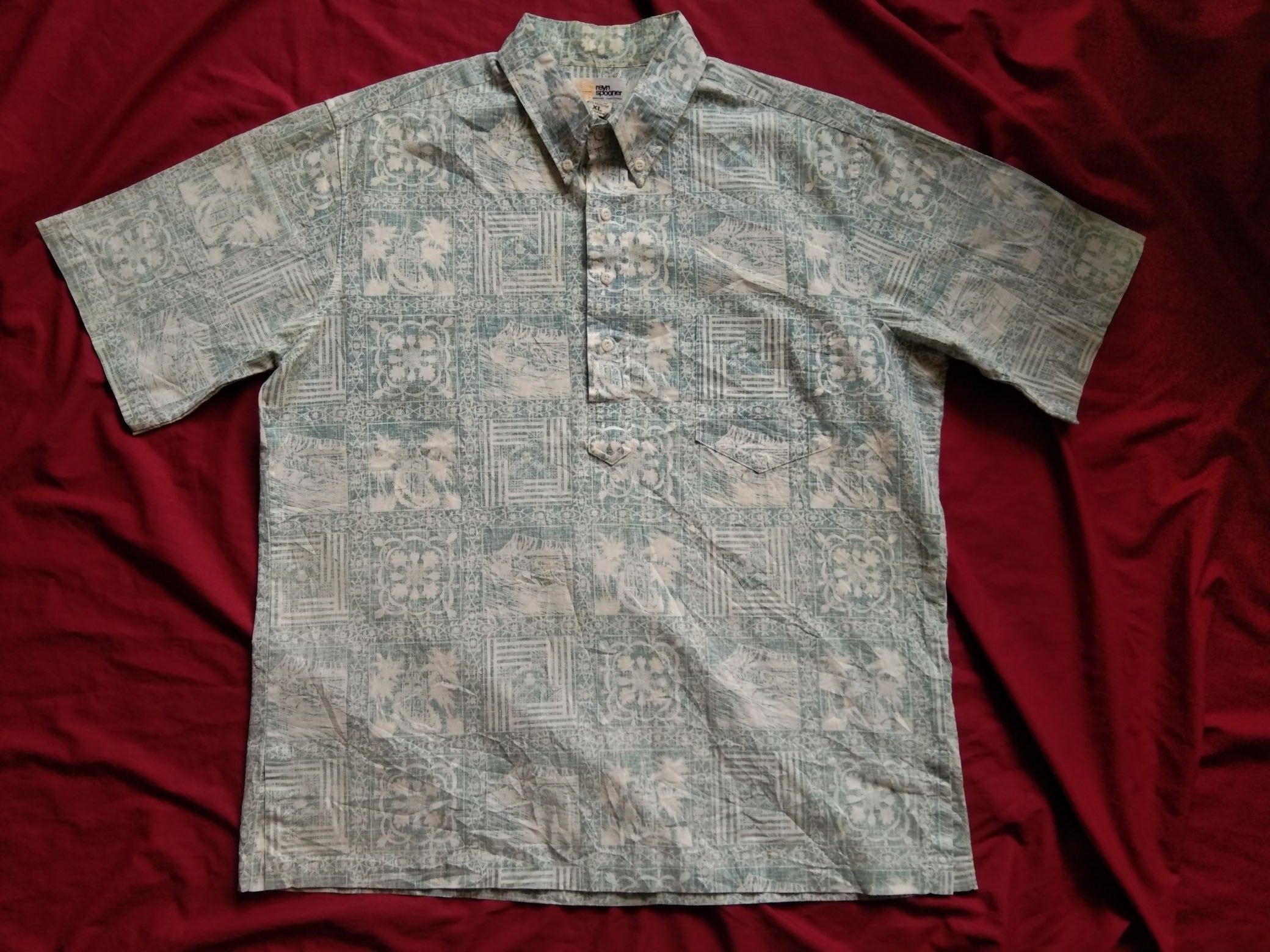 Reyn Spooner × Vintage Vtg 80s Reyn Spooner pullover hawaii surf beach Size US XL / EU 56 / 4 - 2 Thumbnail